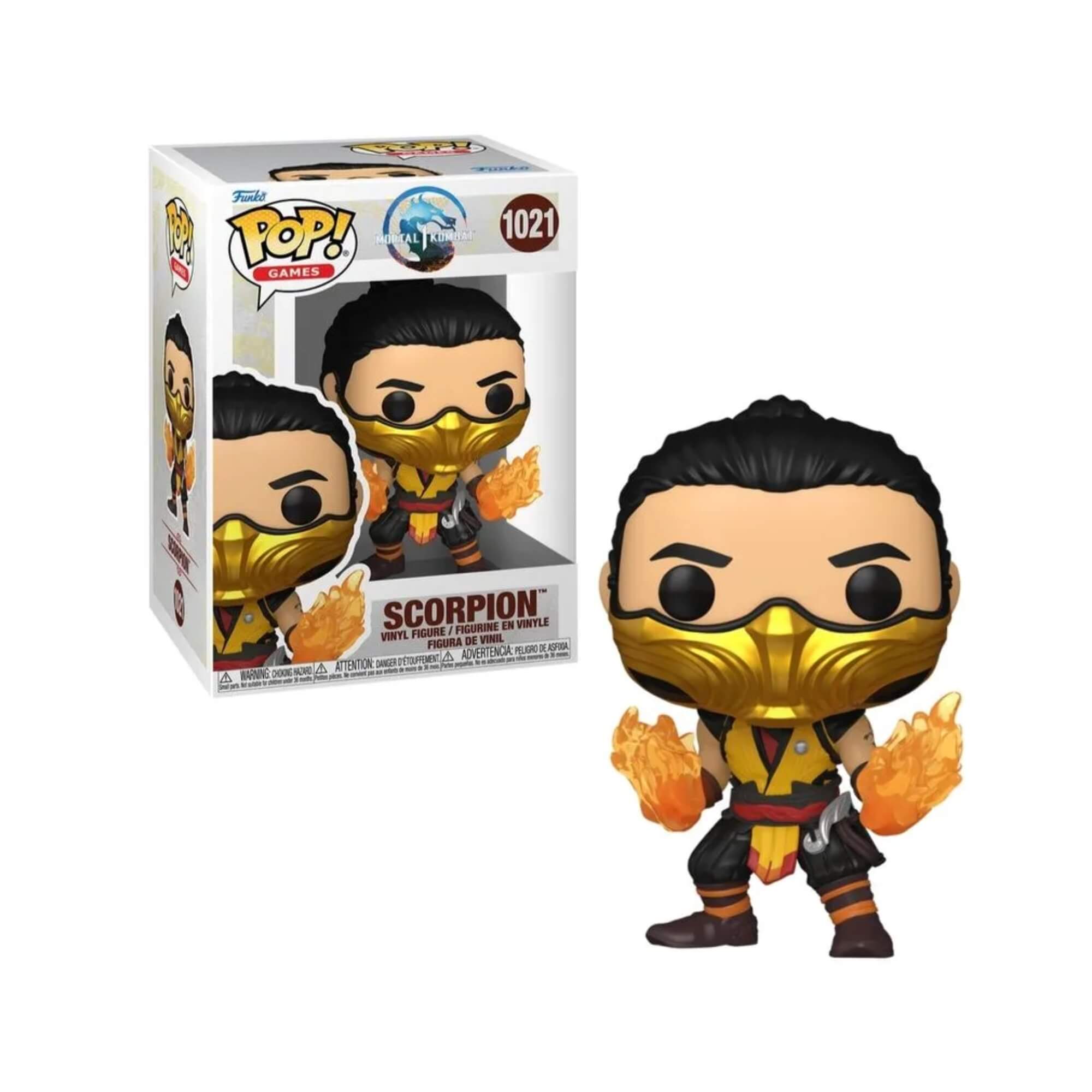 Boneco Colecionável Funko Pop! Mortal Kombat Scorpion 13cm Miniatura Candide - 11836