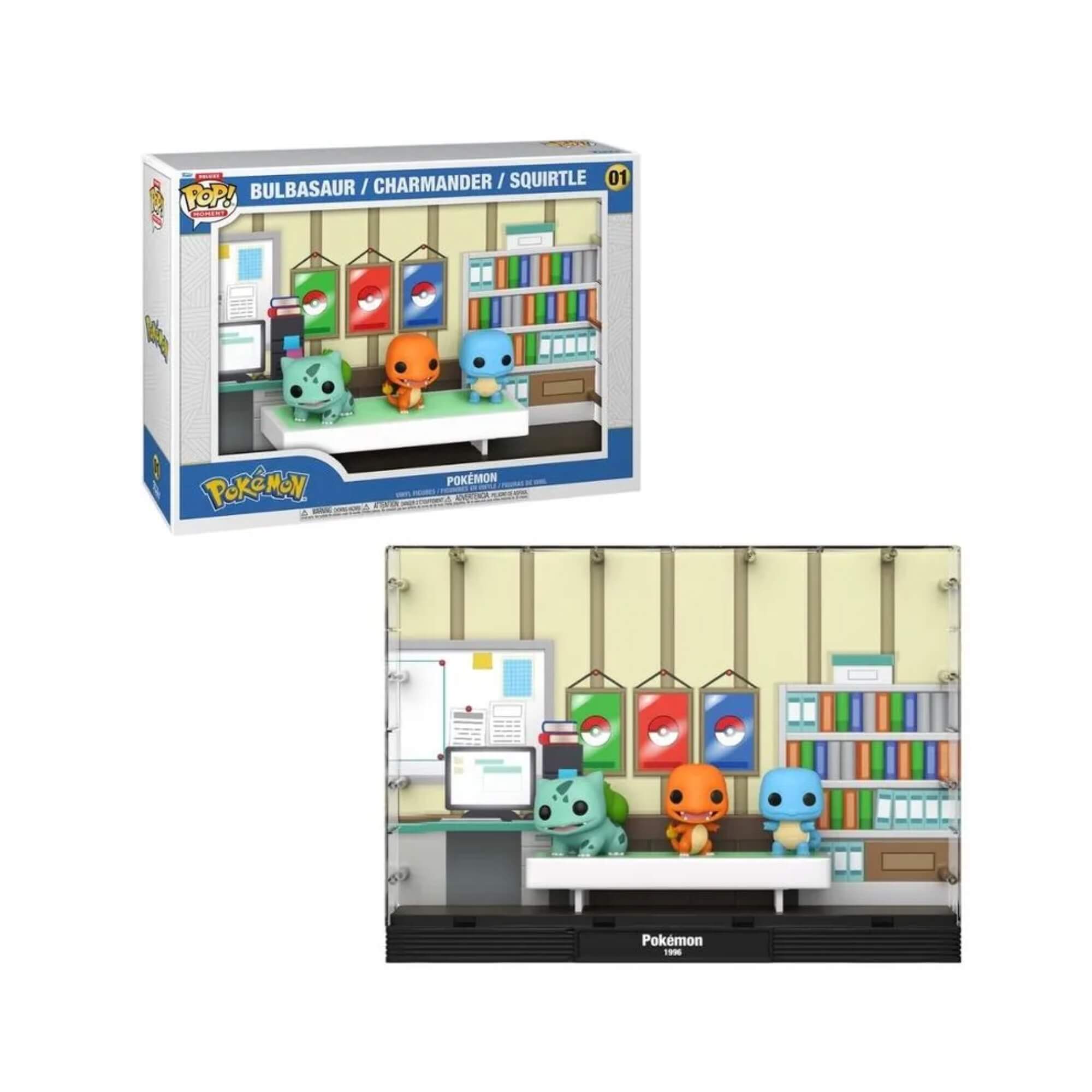Boneco Colecionável Funko Pop! Moments Deluxe Pokemon Starters 34cm Miniatura Candide - 11096