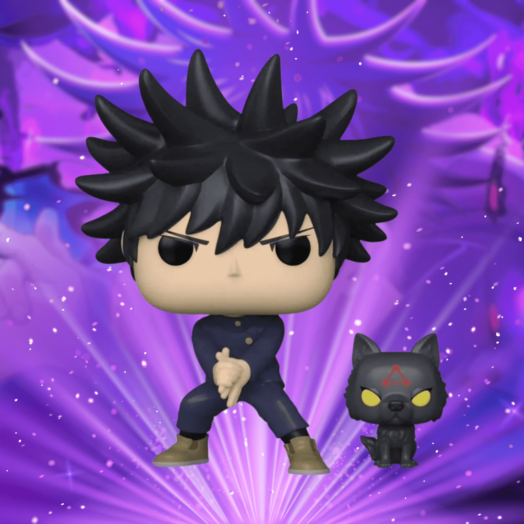 Boneco Funko Pop! Jujutsu Kaisen - Megumi Fushiguro com Cão Divino Candide - 11027