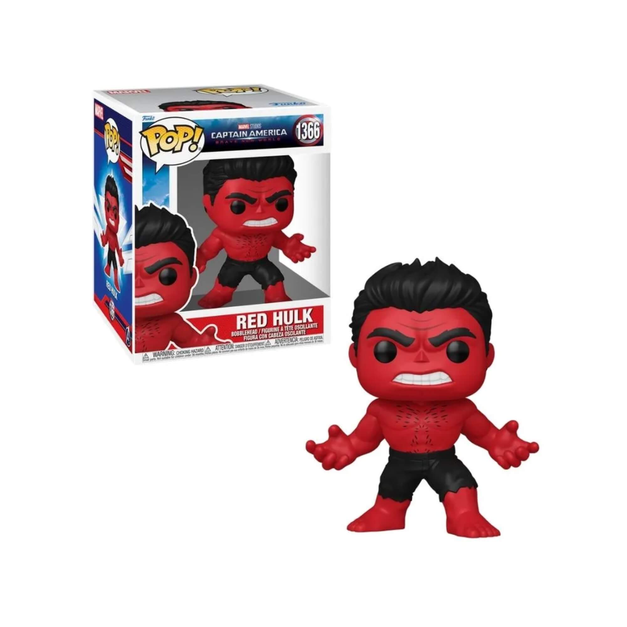 Boneco Funko Pop! Super Marvel Capitao America Admiravel Mundo Novo Hulk Vermelho Candide - 11883
