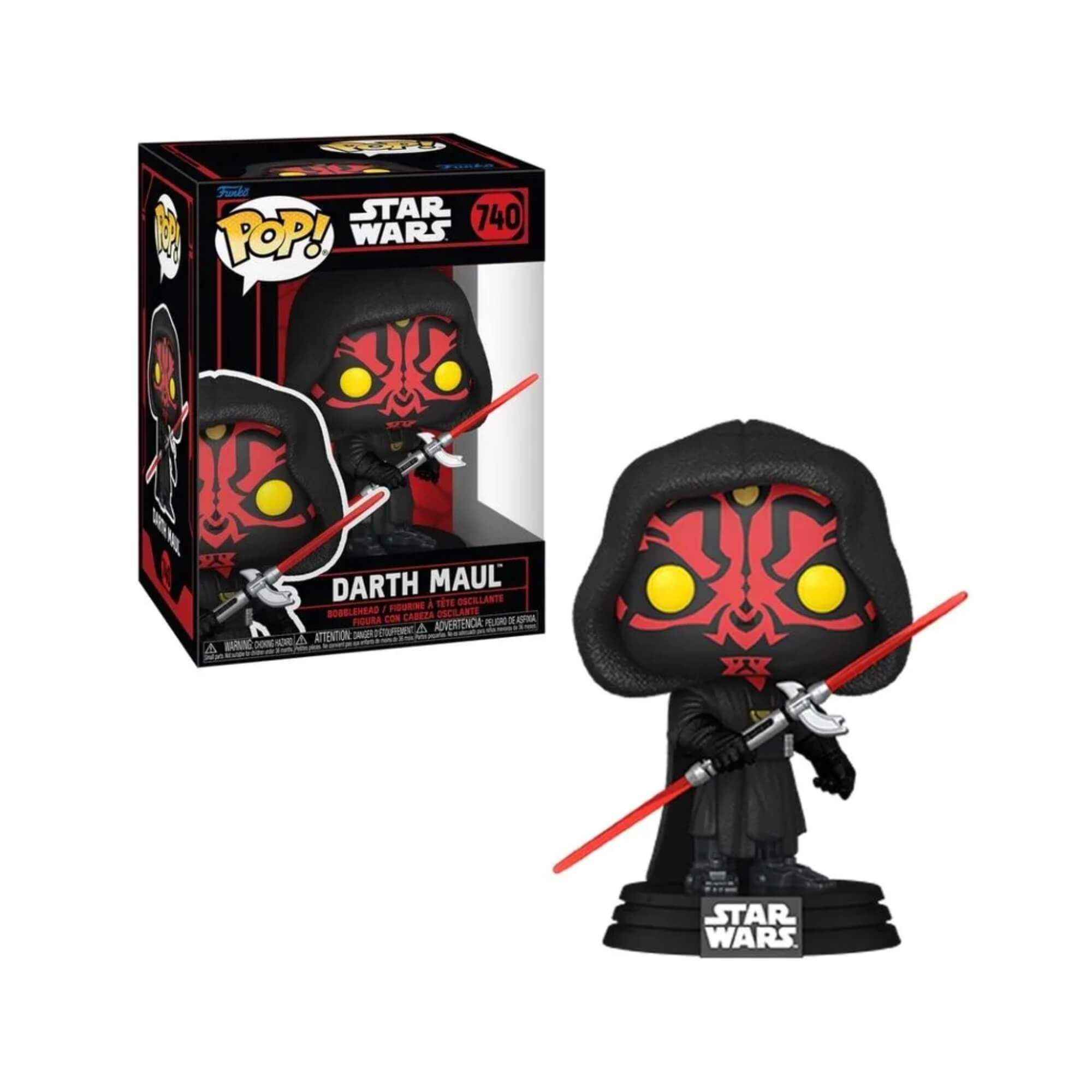 Boneco Colecionável Funko Pop! Star Wars Darth Maul 13cm Miniatura Candide - 11694