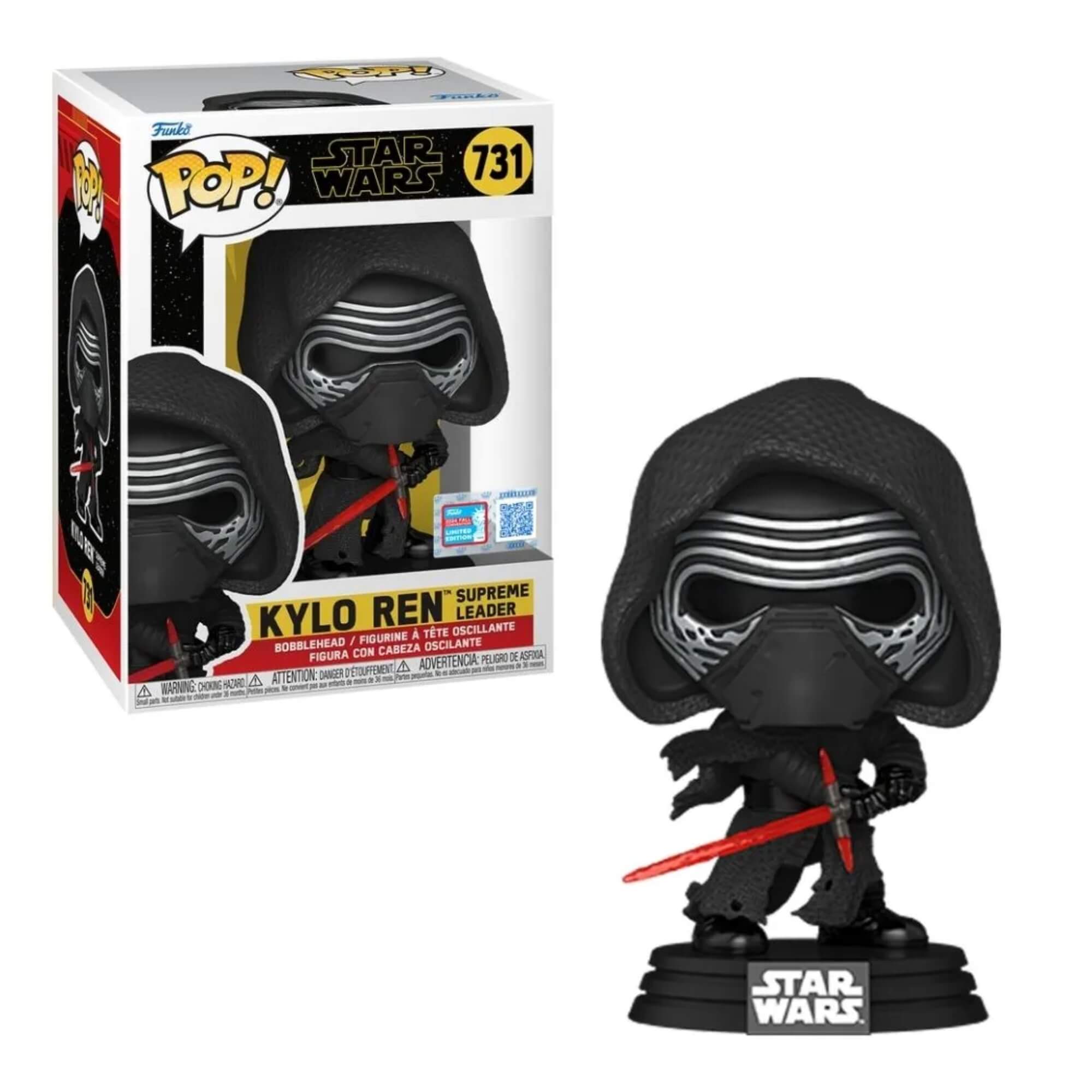 Boneco Funko Pop! Edição Limitada NYCC24 - Star Wars - Kylo Ren Candide - 11705