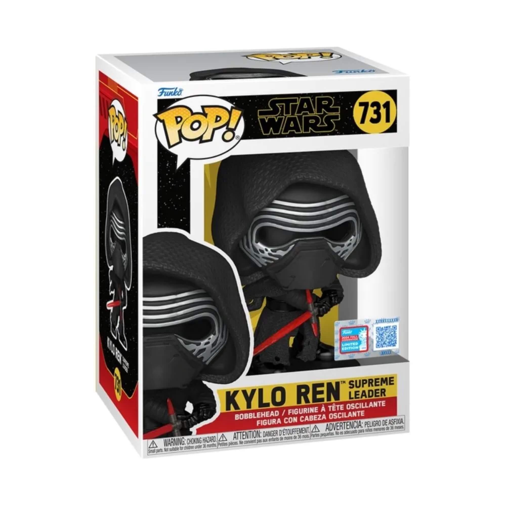 Boneco Funko Pop! Edição Limitada NYCC24 - Star Wars - Kylo Ren Candide - 11705