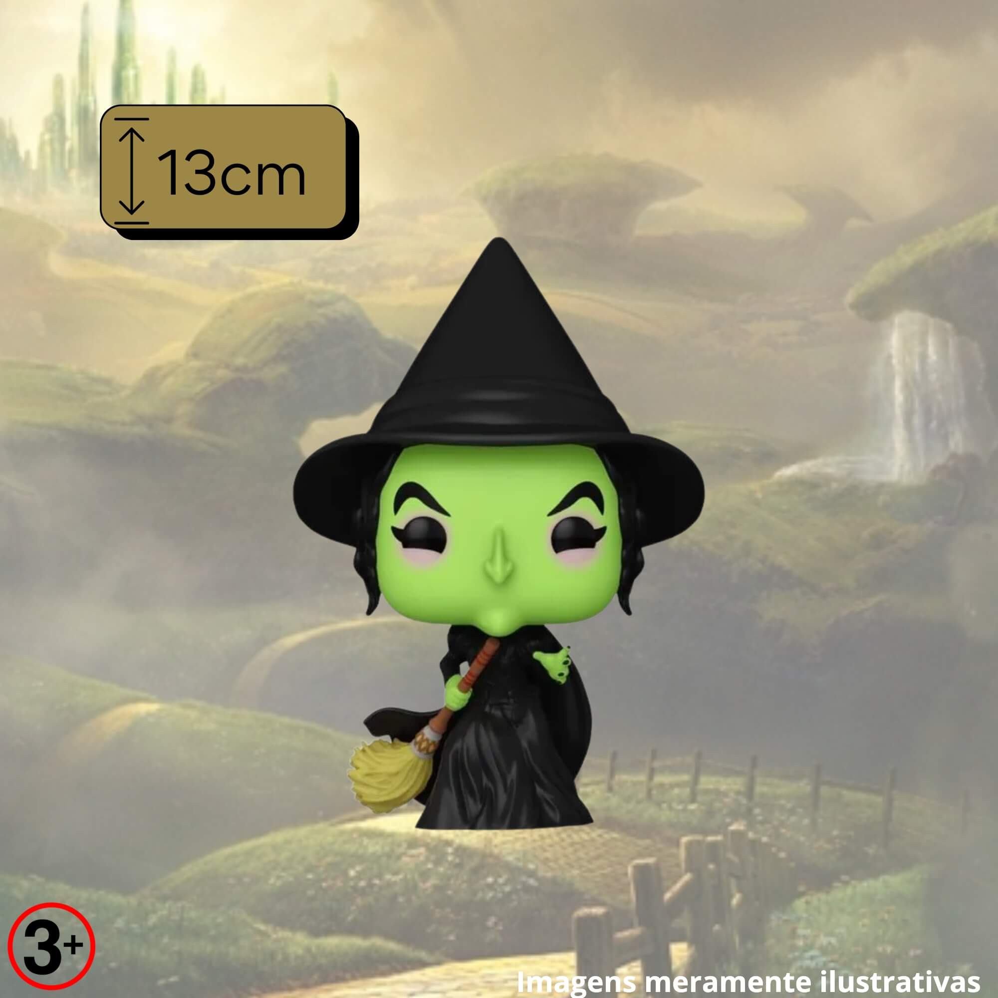 Boneco Colecionável Funko Pop! O Magico de Oz Bruxa Ma 13cm Miniatura Candide - 11128