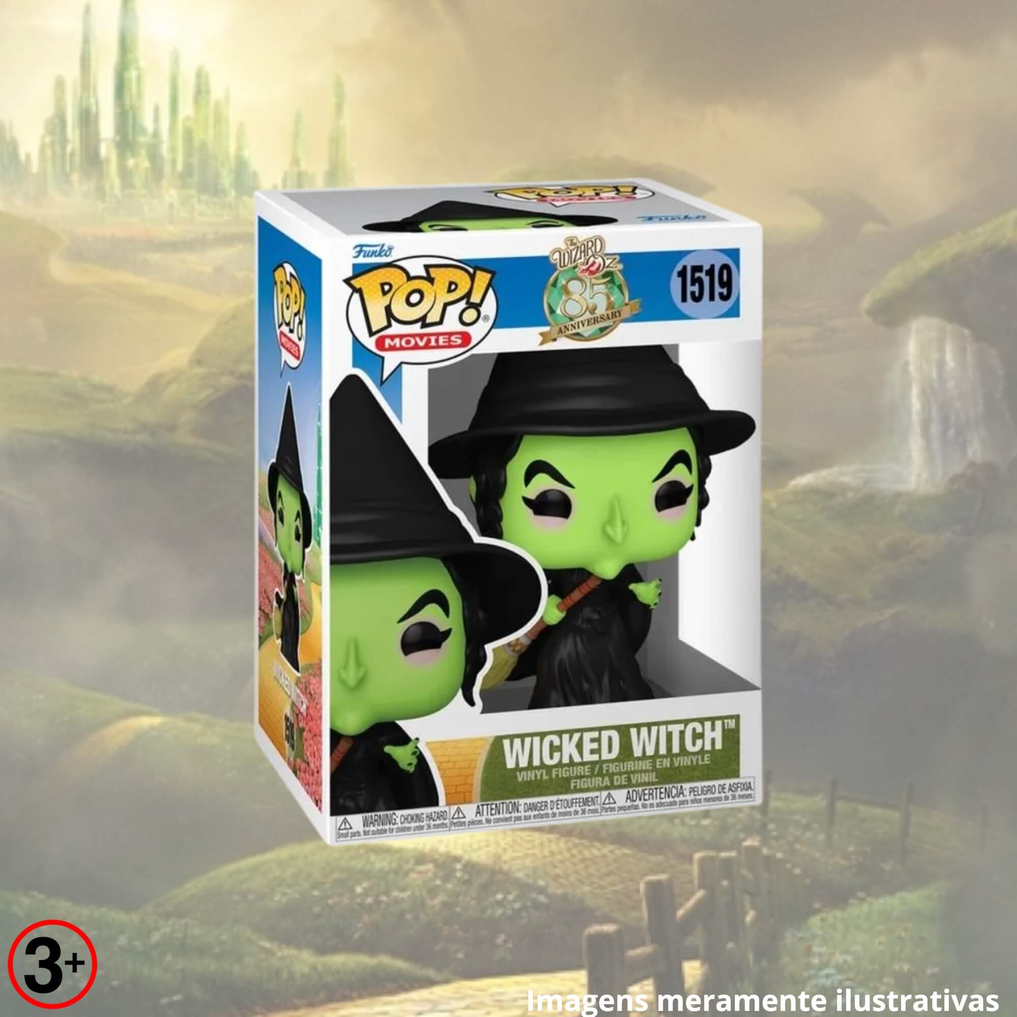 Boneco Colecionável Funko Pop! O Magico de Oz Bruxa Ma 13cm Miniatura Candide - 11128