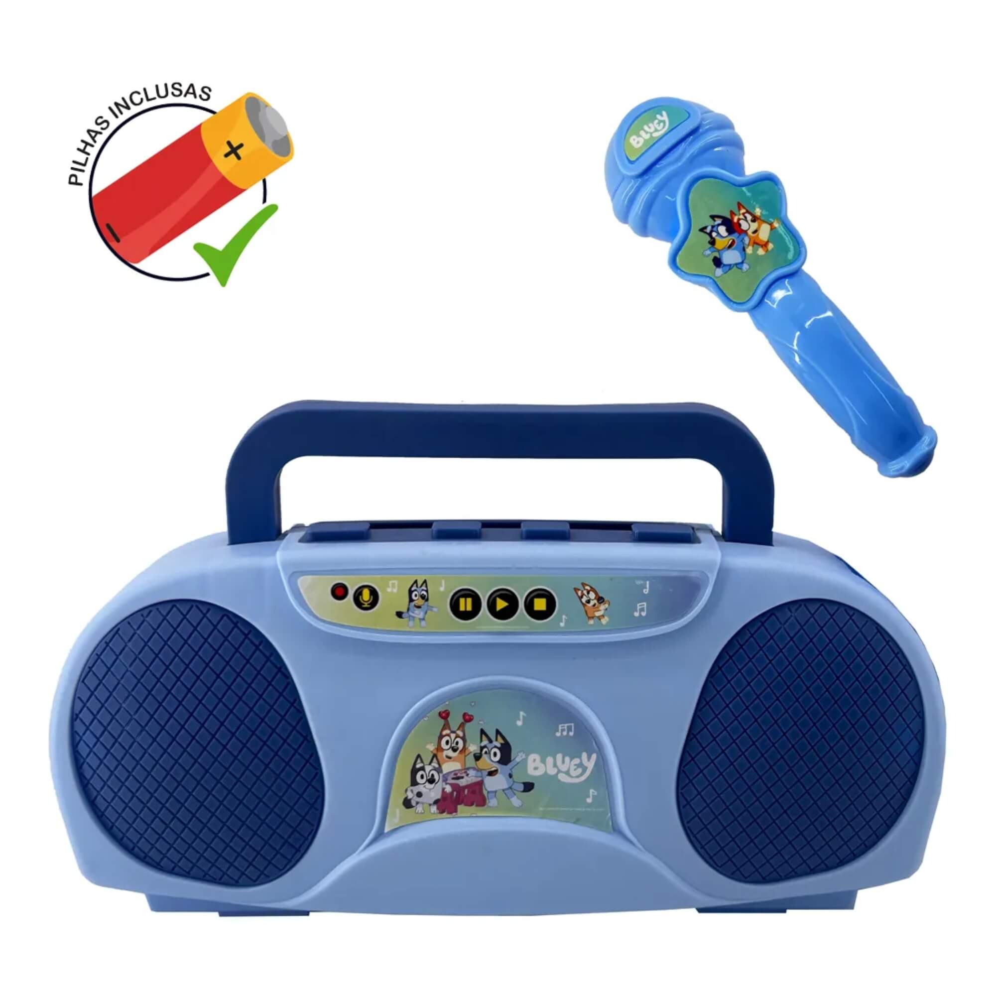 Brinquedo Infantil Boombox Karaoke Infantil Bluey Candide - 7971