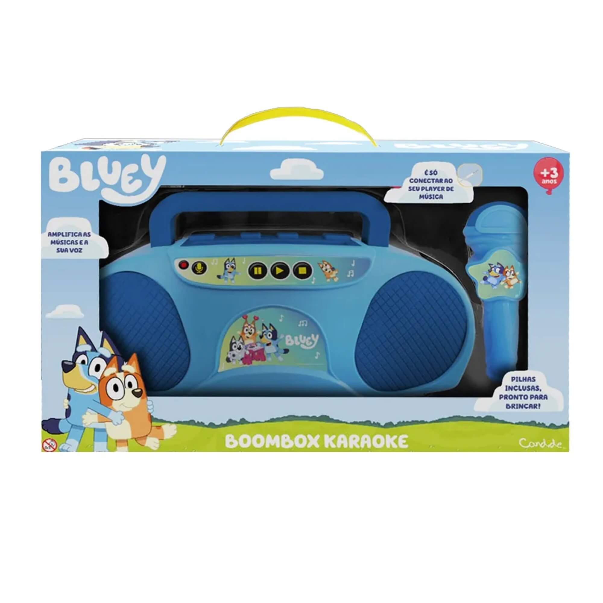 Brinquedo Infantil Boombox Karaoke Infantil Bluey Candide - 7971