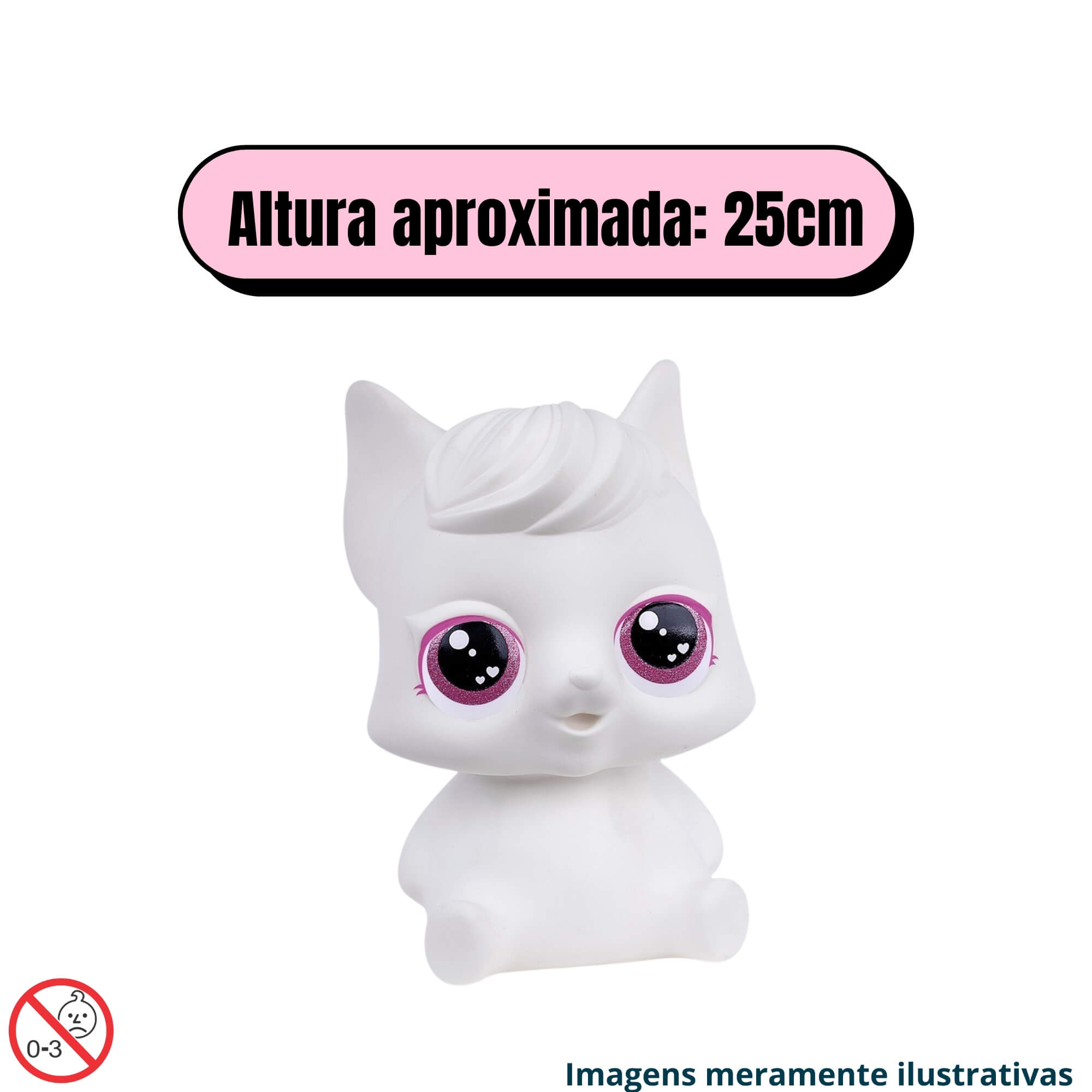 COMP Kit Brinquedo Infantil Mundo Colorido Sweet Poney + Raposa para Pintar Super Toys