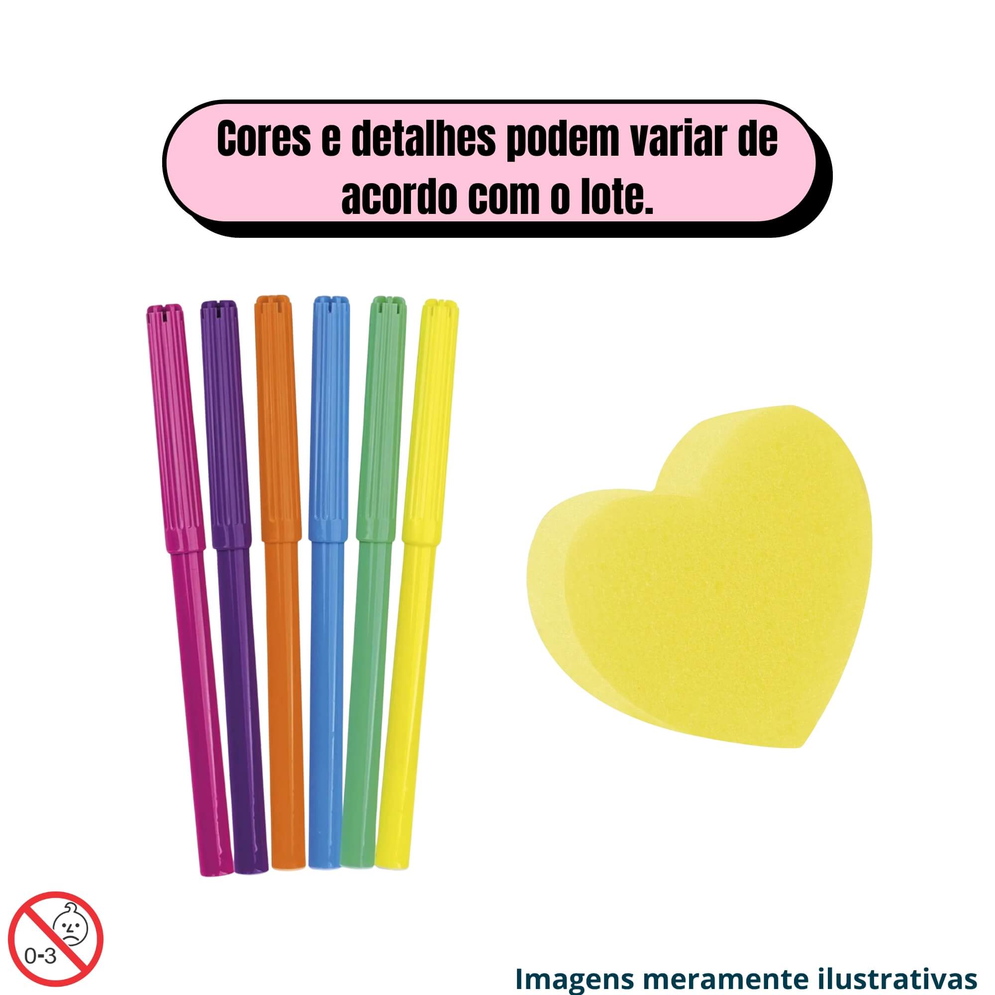 COMP Kit Brinquedo Infantil Mundo Colorido Sweet Poney + Raposa para Pintar Super Toys