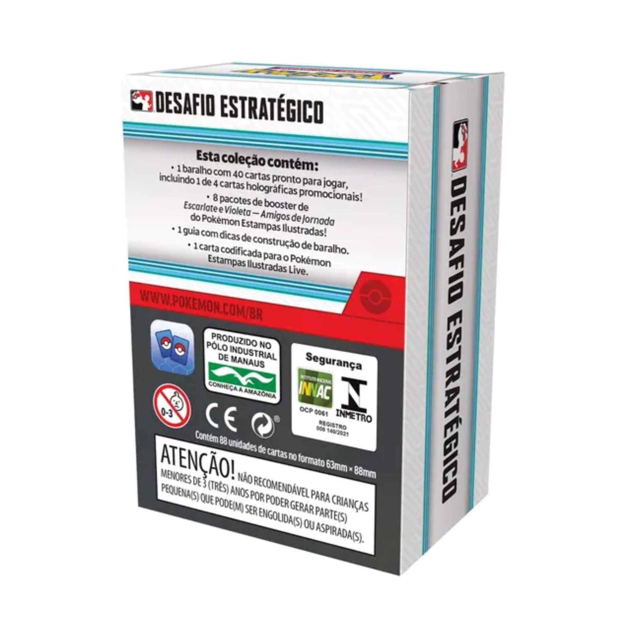 Pokemon Desafio Estratégico - Escarlate e Violeta - 9 - Amigos de Jornada Copag - 35375
