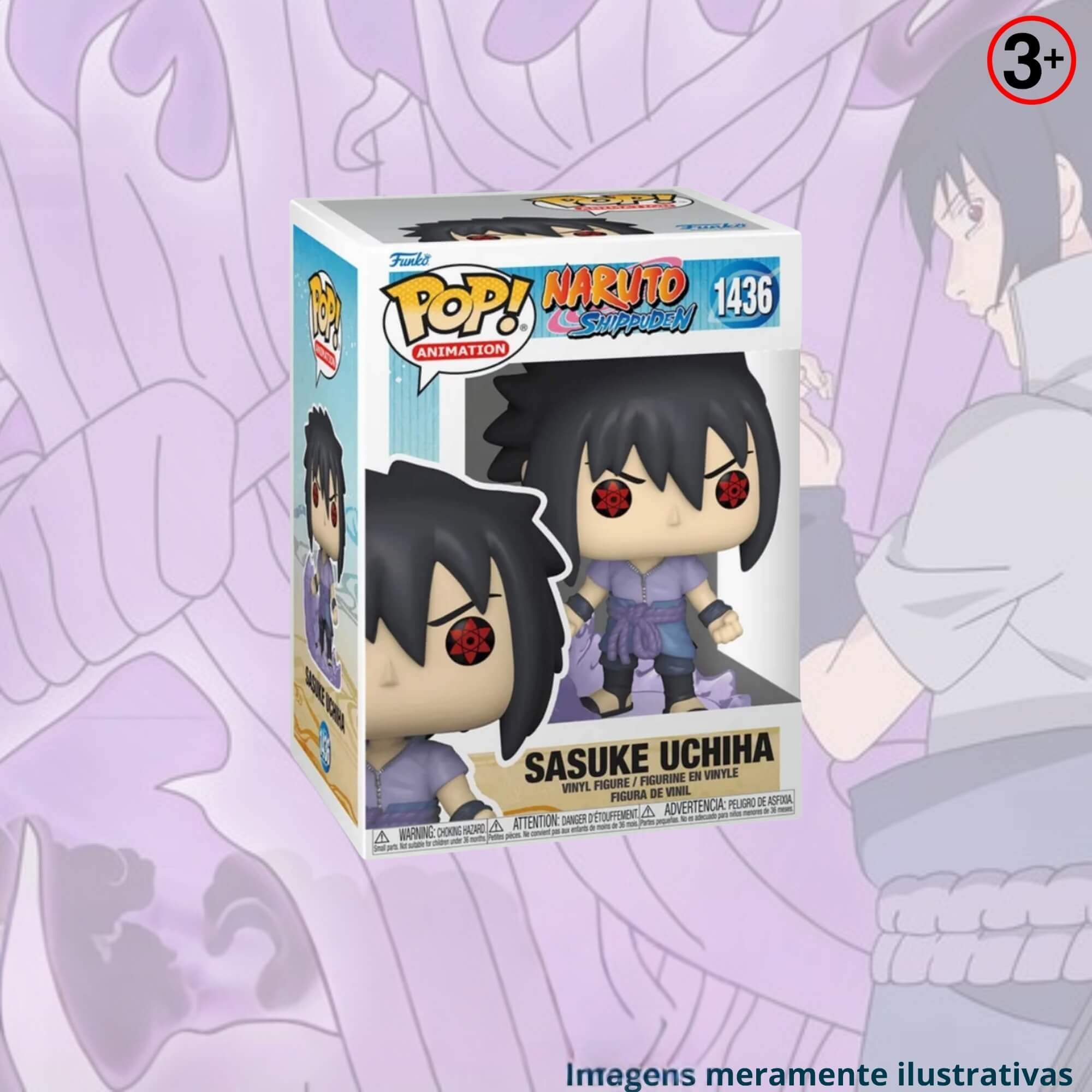 COMP Kit Boneco Funko Pop! Naruto Shippuden Gaara Edição Limitada e Sasuke Primeiro Susano’o Candide