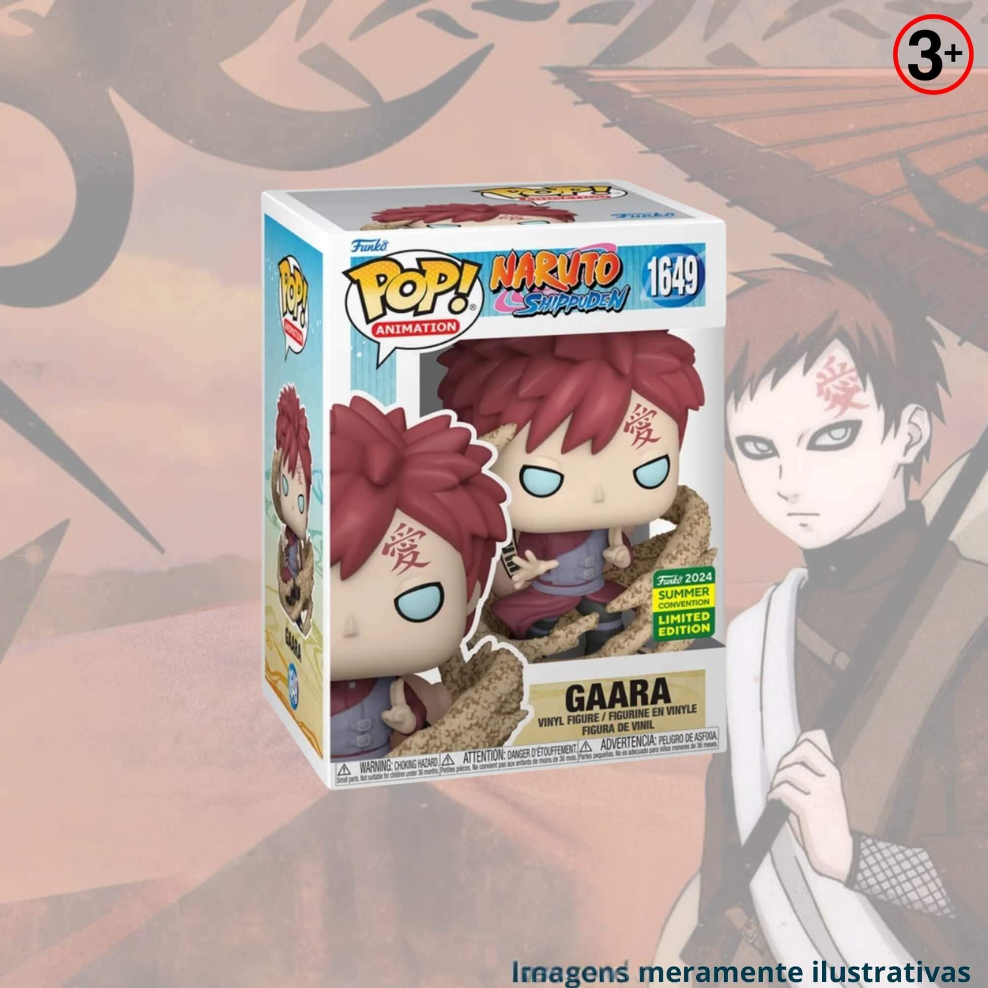 COMP Kit Boneco Funko Pop! Naruto Shippuden Gaara Edição Limitada e Sasuke Primeiro Susano’o Candide