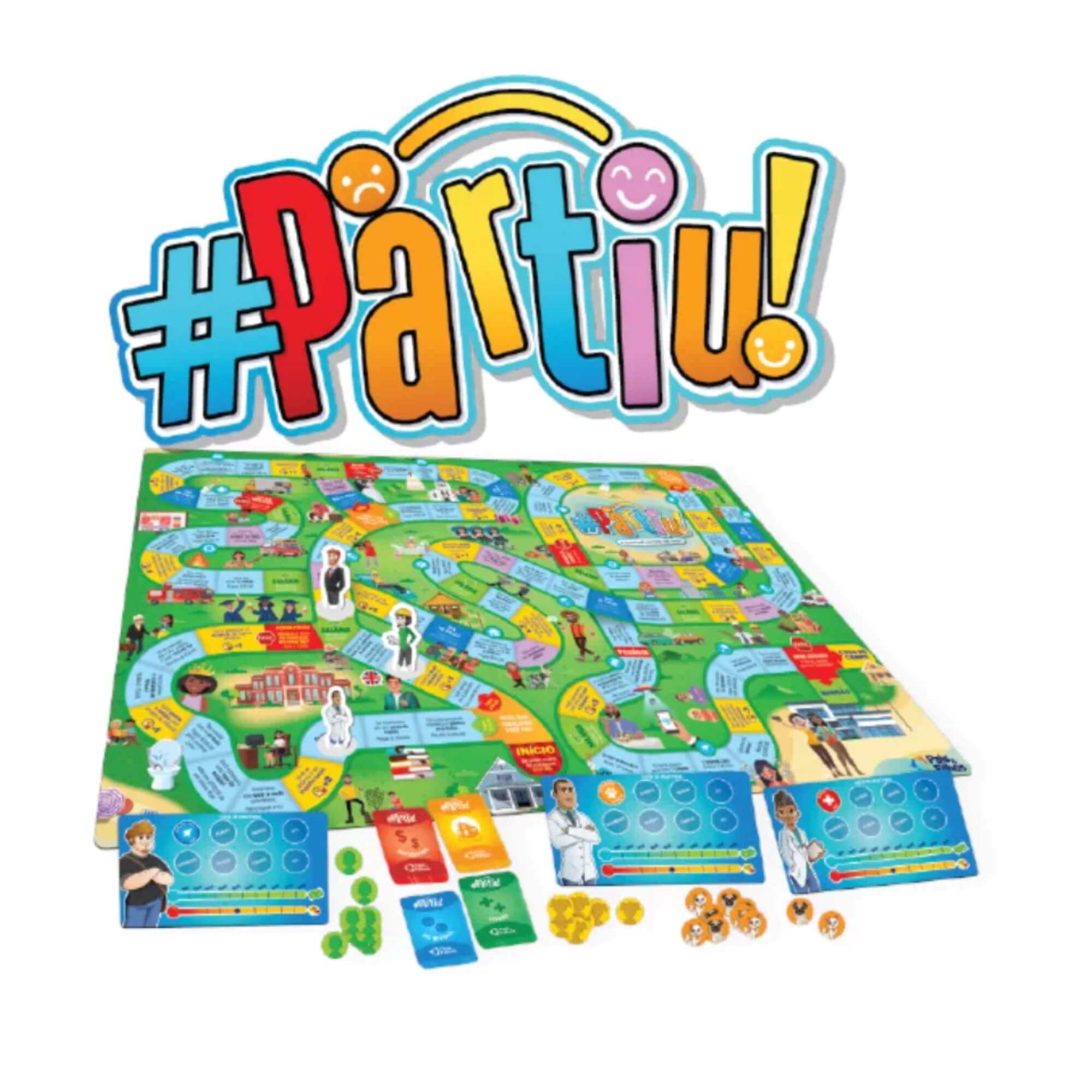 Jogo de Tabuleiro #Partiu - A incrível corrida da Vida! Pais e Filhos - 0984-1