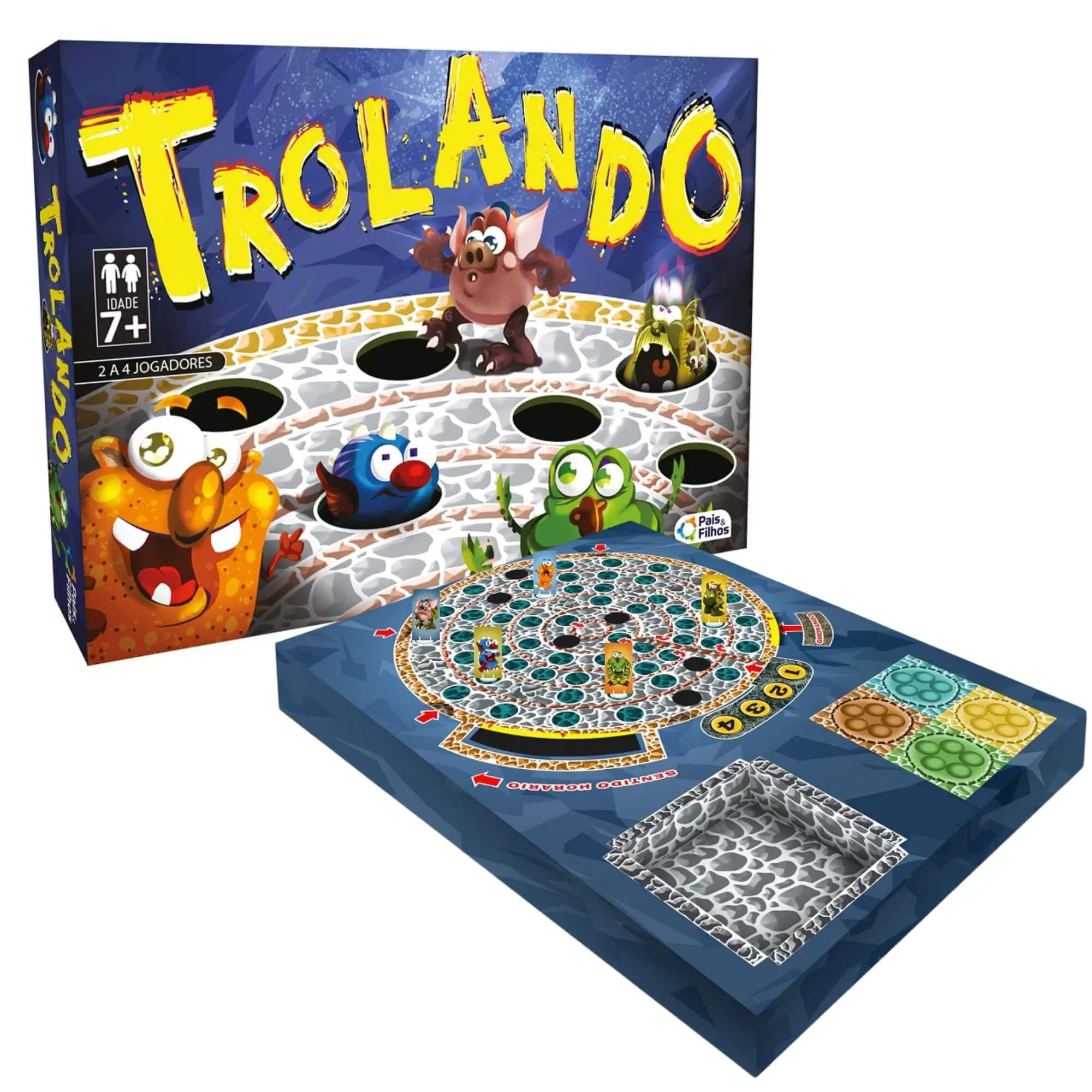 Jogo de Tabuleiro Trolando - Pais e Filhos - 10849-1