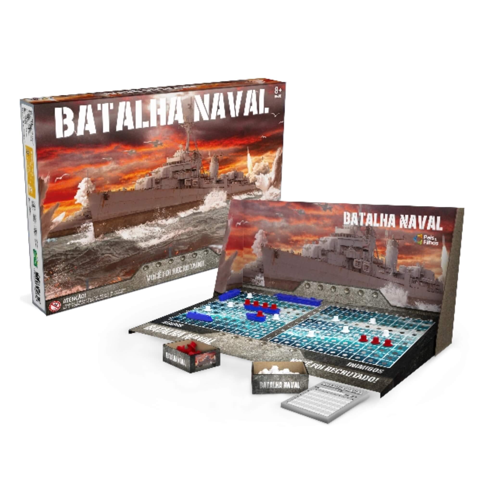 Jogo de Estratégia Batalha Naval Pais e Filhos - 2800-1