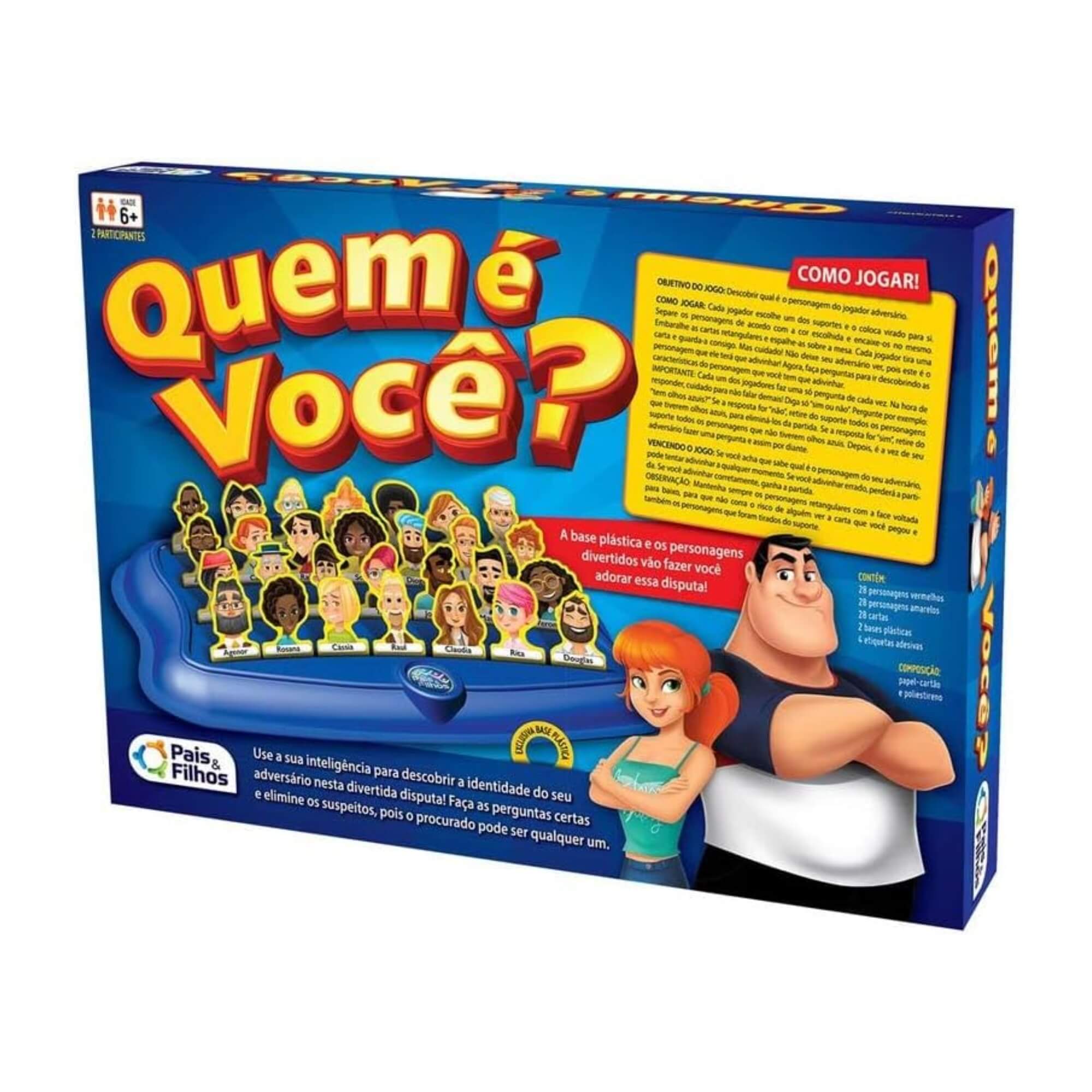 Jogo de Tabuleiro Quem é Você? Pais e Filhos - 7281-1