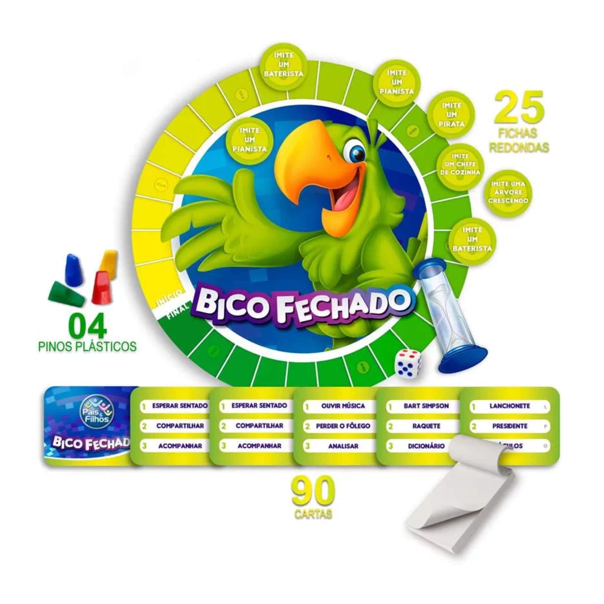 Jogo de Tabuleiro Bico Fechado - Pais e Filhos - 7358-1