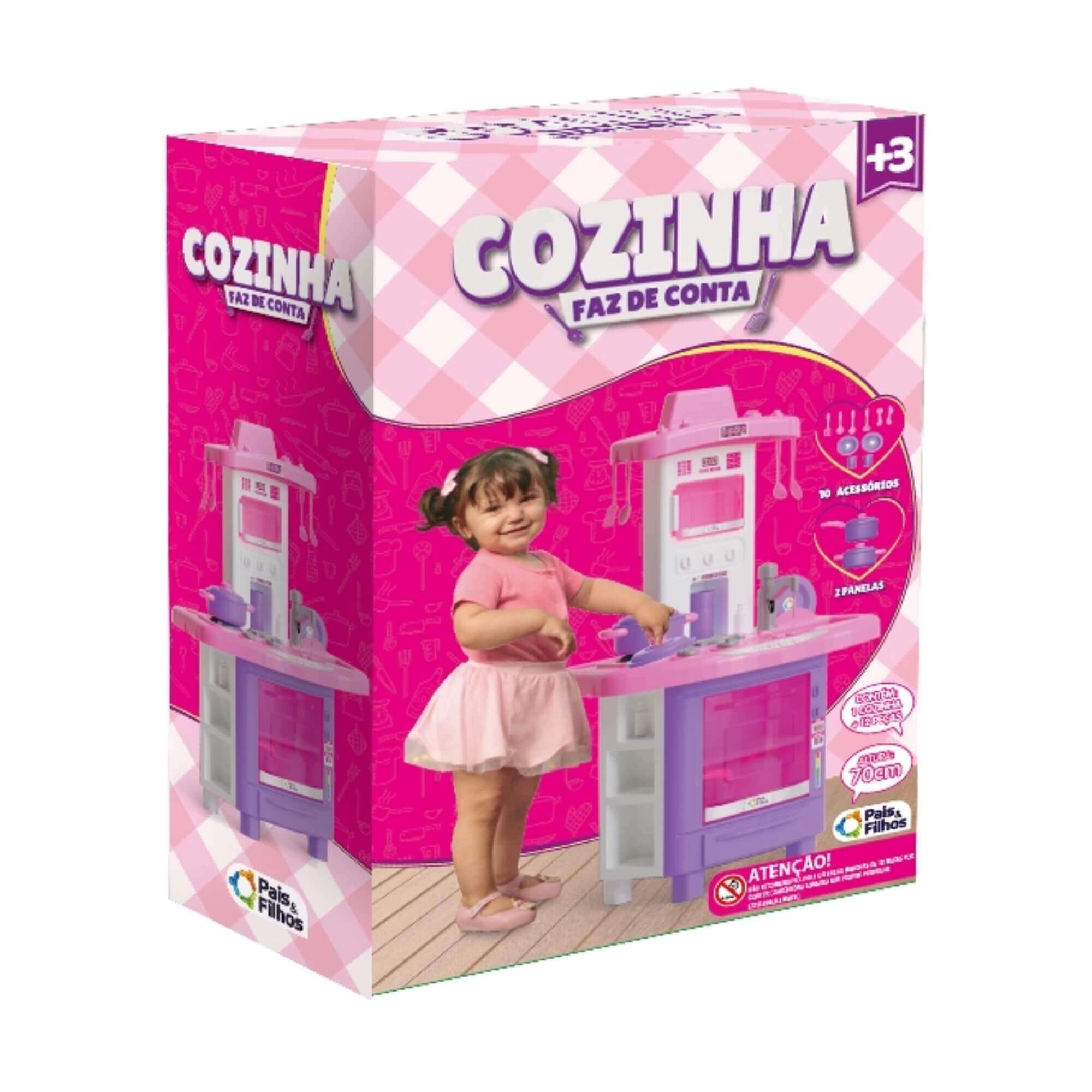 Brinquedo Infantil Cozinha Faz de Conta Pais e Filhos - 790347-1