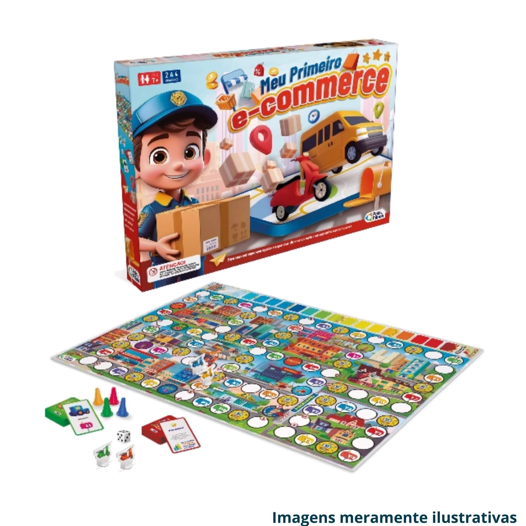 Jogo de Tabuleiro Infantil Meu Primeiro E-commerce Pais e Filhos 7+ anos - 792867-1