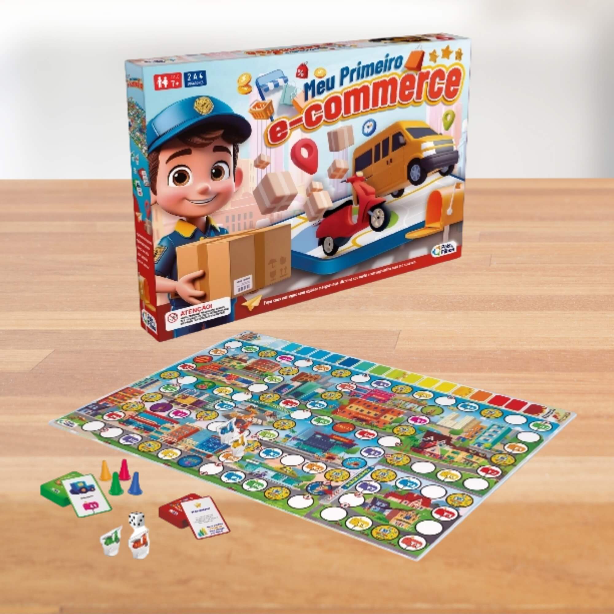 Jogo de Tabuleiro Infantil Meu Primeiro E-commerce Pais e Filhos 7+ anos - 792867-1