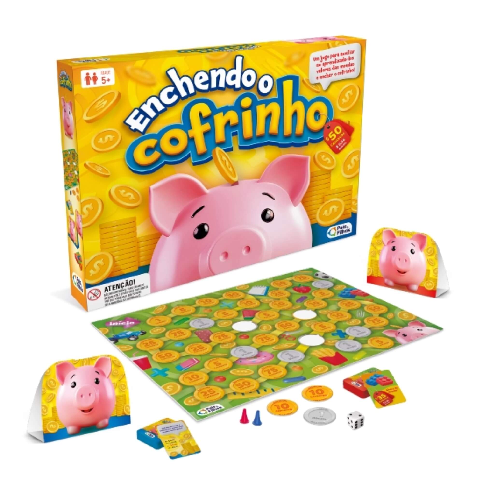 Jogo Enchendo o Cofrinho Educação Financeira Pais e Filhos - 792873-1