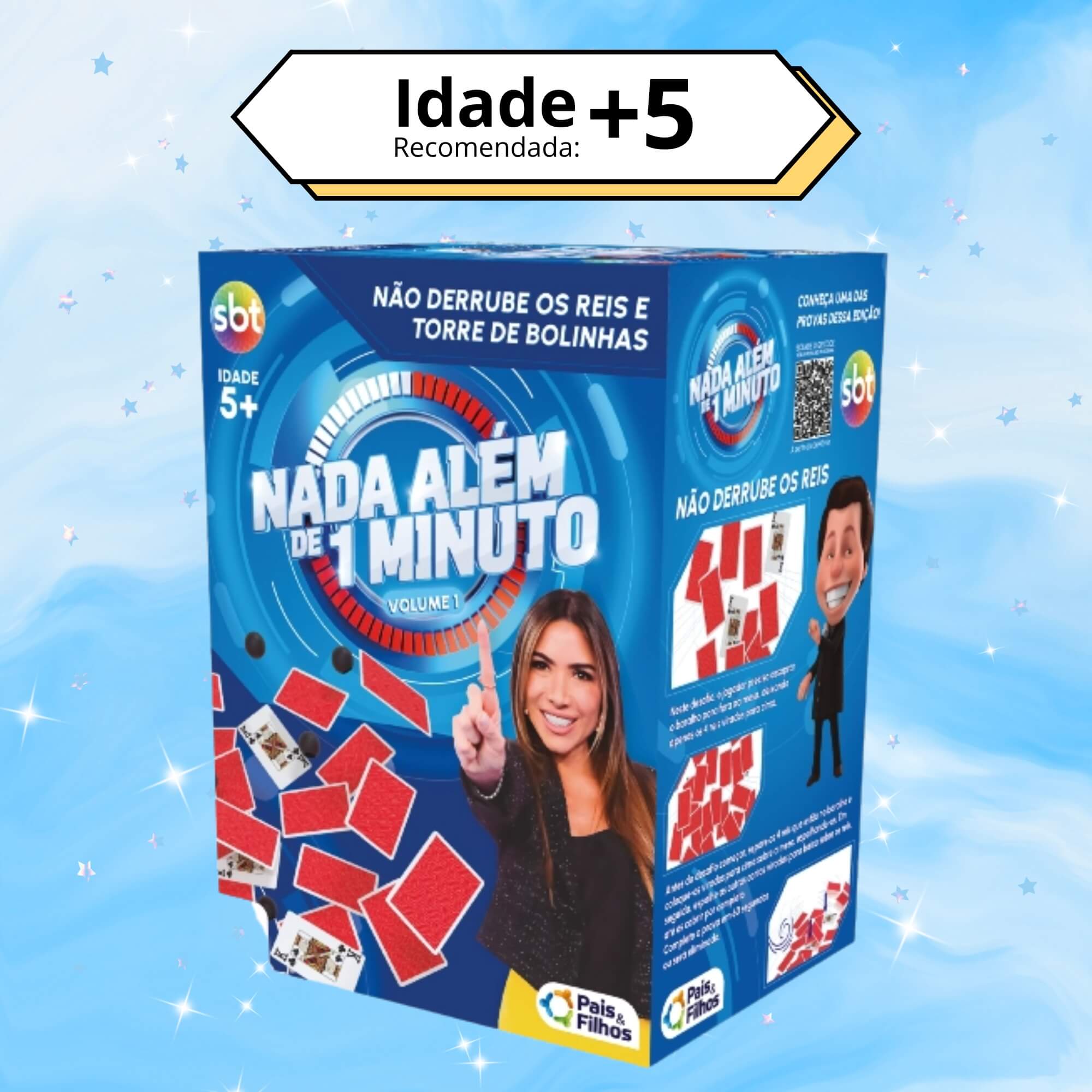 Jogo Nada Além de 1 minuto - Não Derrube os Reis e Torre de Bolinhas - Pais e Filhos - 792978-1