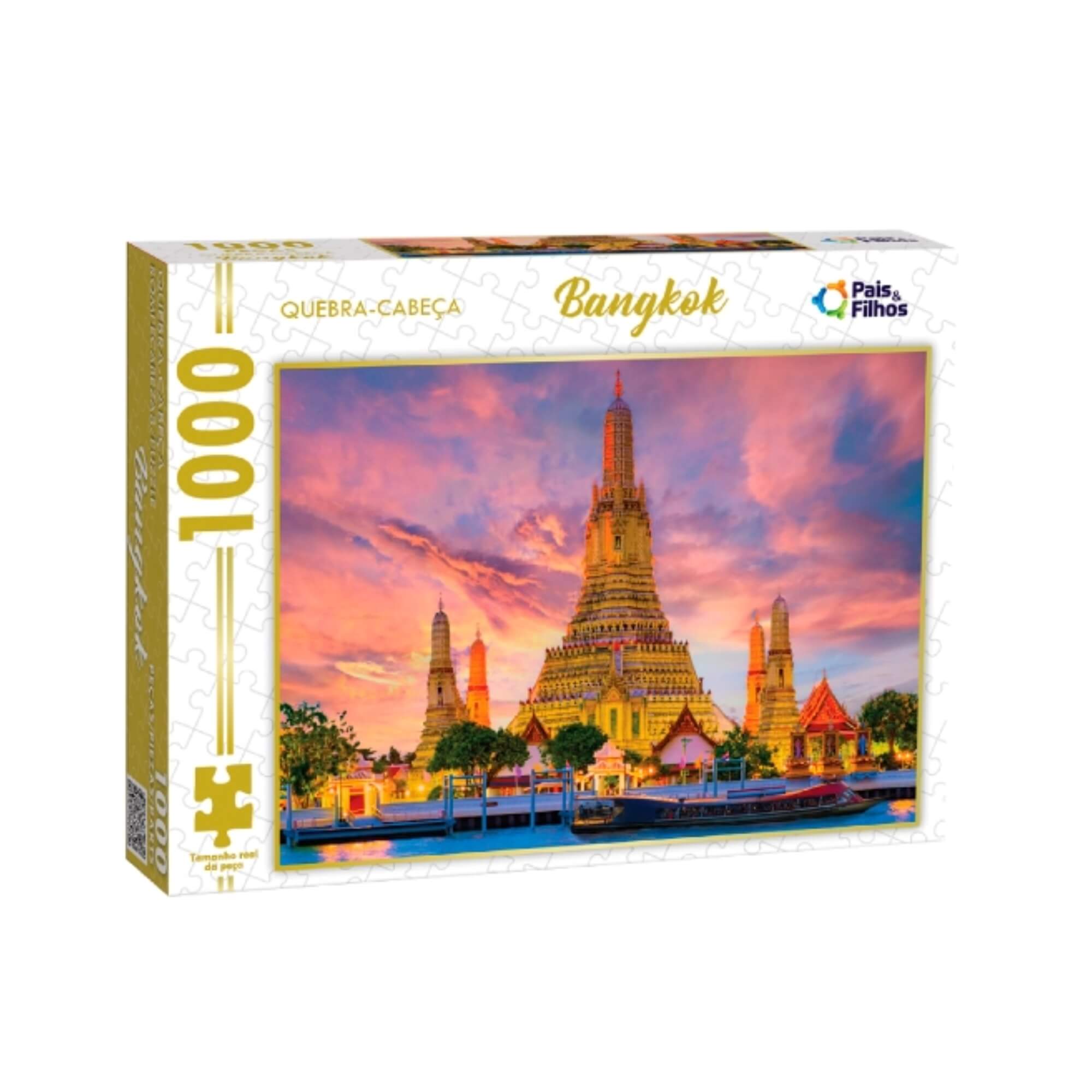 Jogo Quebra-Cabeça Puzzle Bangkok 1000 Peças Pais e Filhos - 792995-1