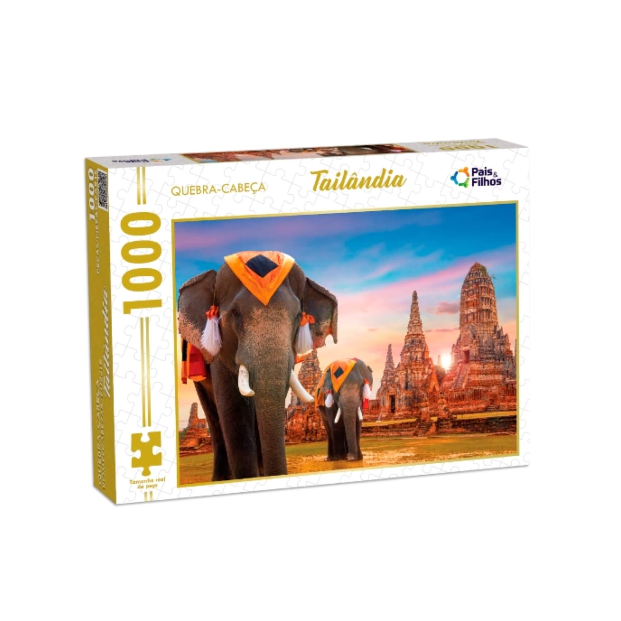Jogo Quebra-Cabeça Puzzle Tailândia 1000 Peças Pais e Filhos - 792996-1