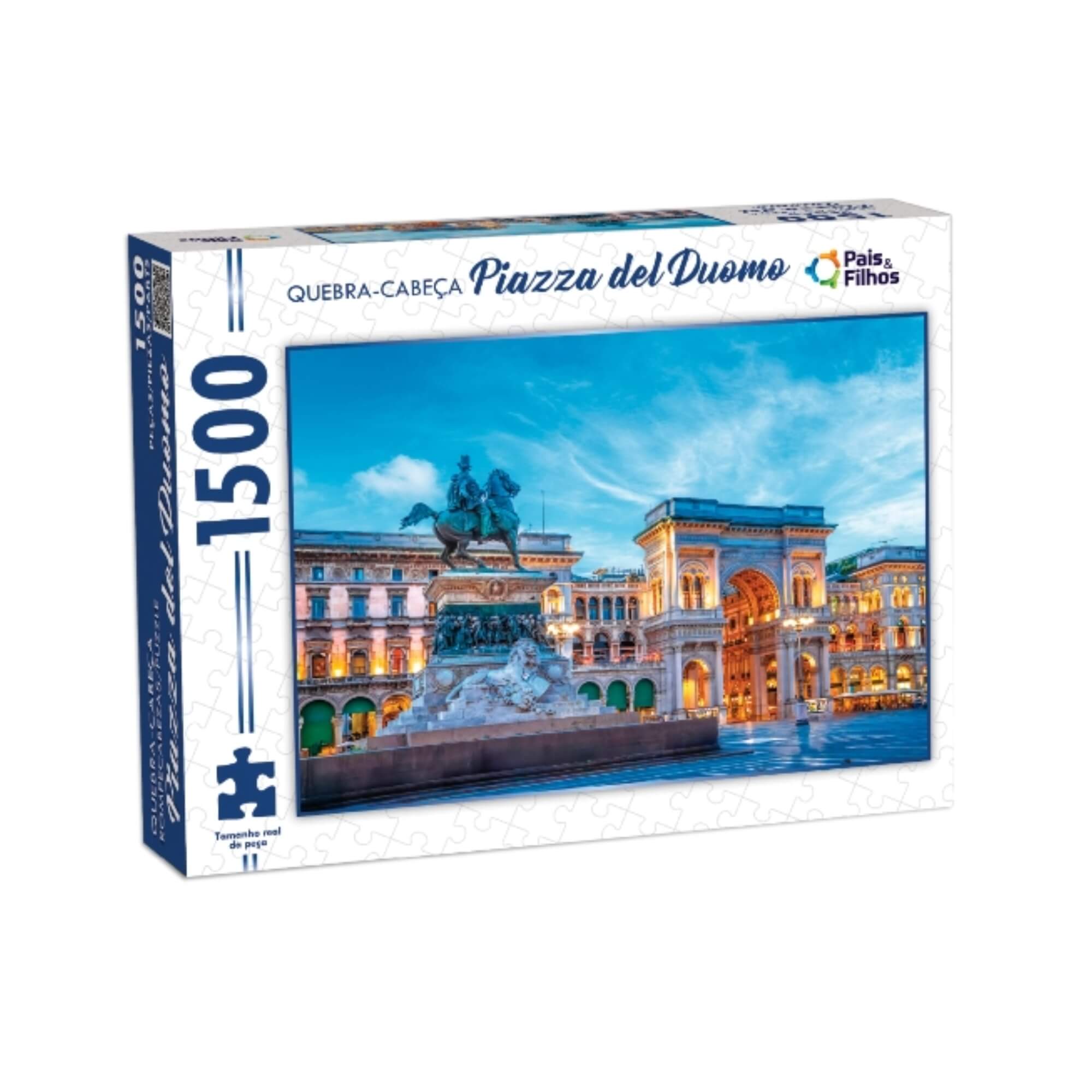 Jogo Quebra-Cabeça Puzzle Piazza del Duomo 1500 Peças Pais e Filhos - 792997-1