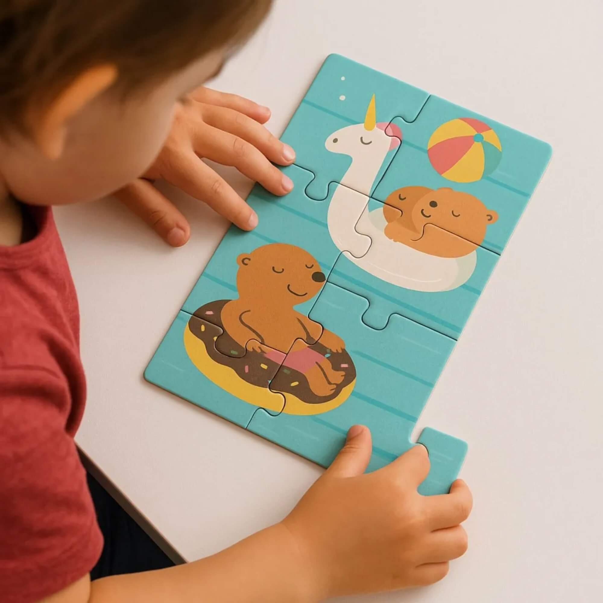 Mini Quebra-Cabeça de Madeira - Capivara - Sortido e Unitário Pais e Filhos - 813295-1