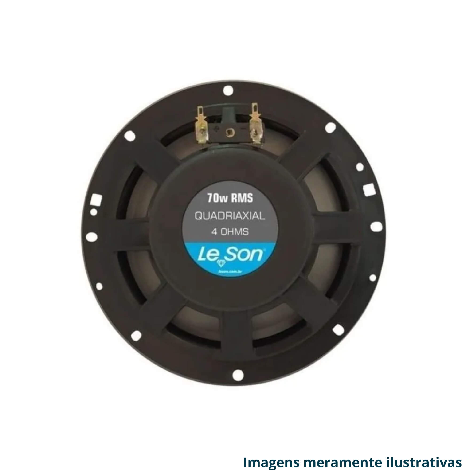 COMP Kit 4 Alto Falantes 6" Quadriaxial 280W RMS + Aros Adaptadores VW Gol G5 / G6 /G7 4 Portas