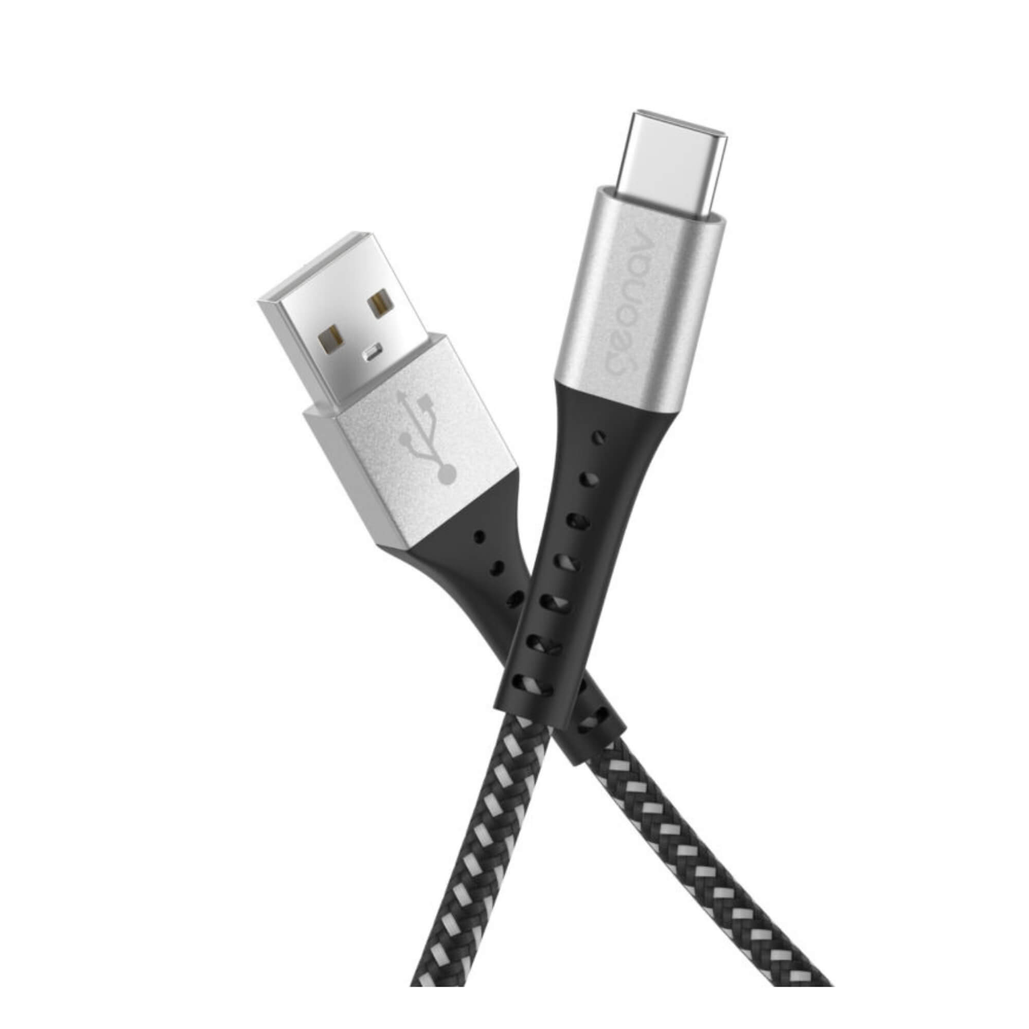 COMP Carregador Turbo 20W Duo USB USB-C QC 3.0 + Cabo USB-C p/ USB-A Nylon 1.20m Geonav