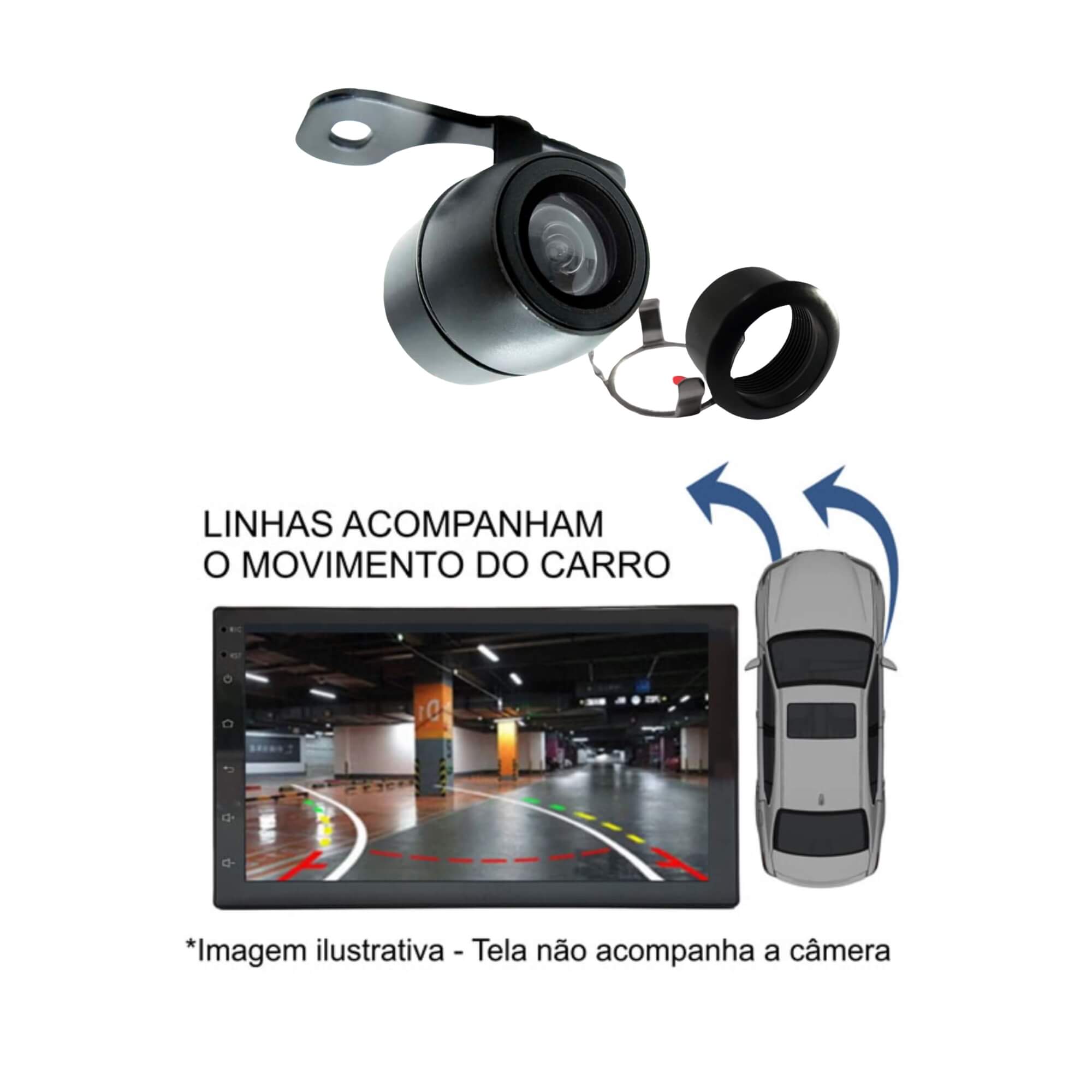 COMP Polo Virtus T-cross Multimídia Smart Slim 9" 2+32GB + Chicote CANBUS + Câmera de Ré + Moldura