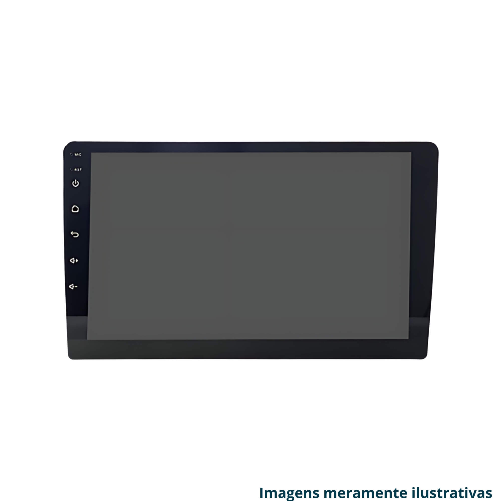 COMP Polo Virtus T-cross Multimídia Smart Slim 9" 2+32GB + Chicote CANBUS + Câmera de Ré + Moldura