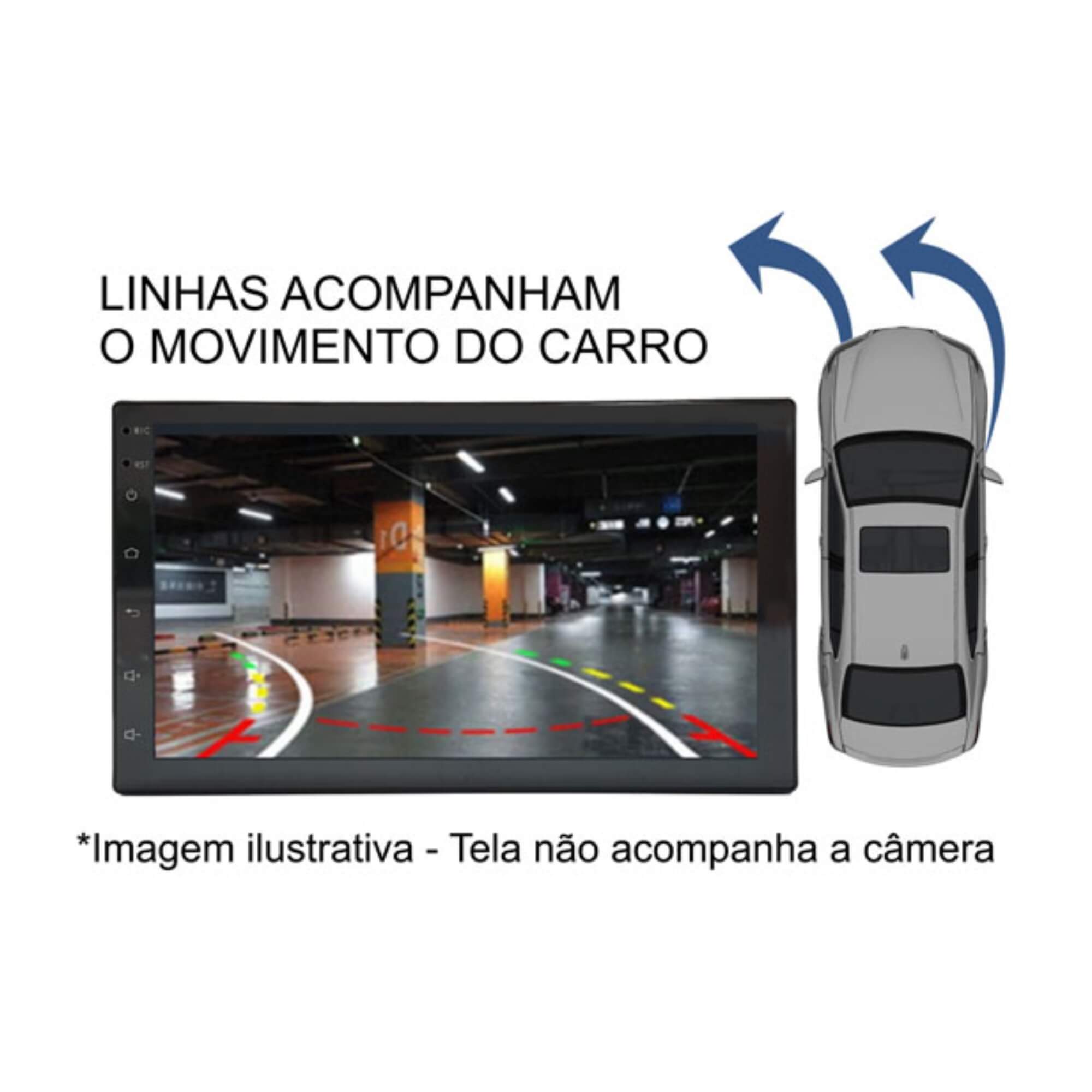 COMP Interface de Video Toyota Etios 2016 até 2019 + Câmera de Ré Pro Line Borboleta Roadstar RS220B FT-VF-TY2  Faaftech