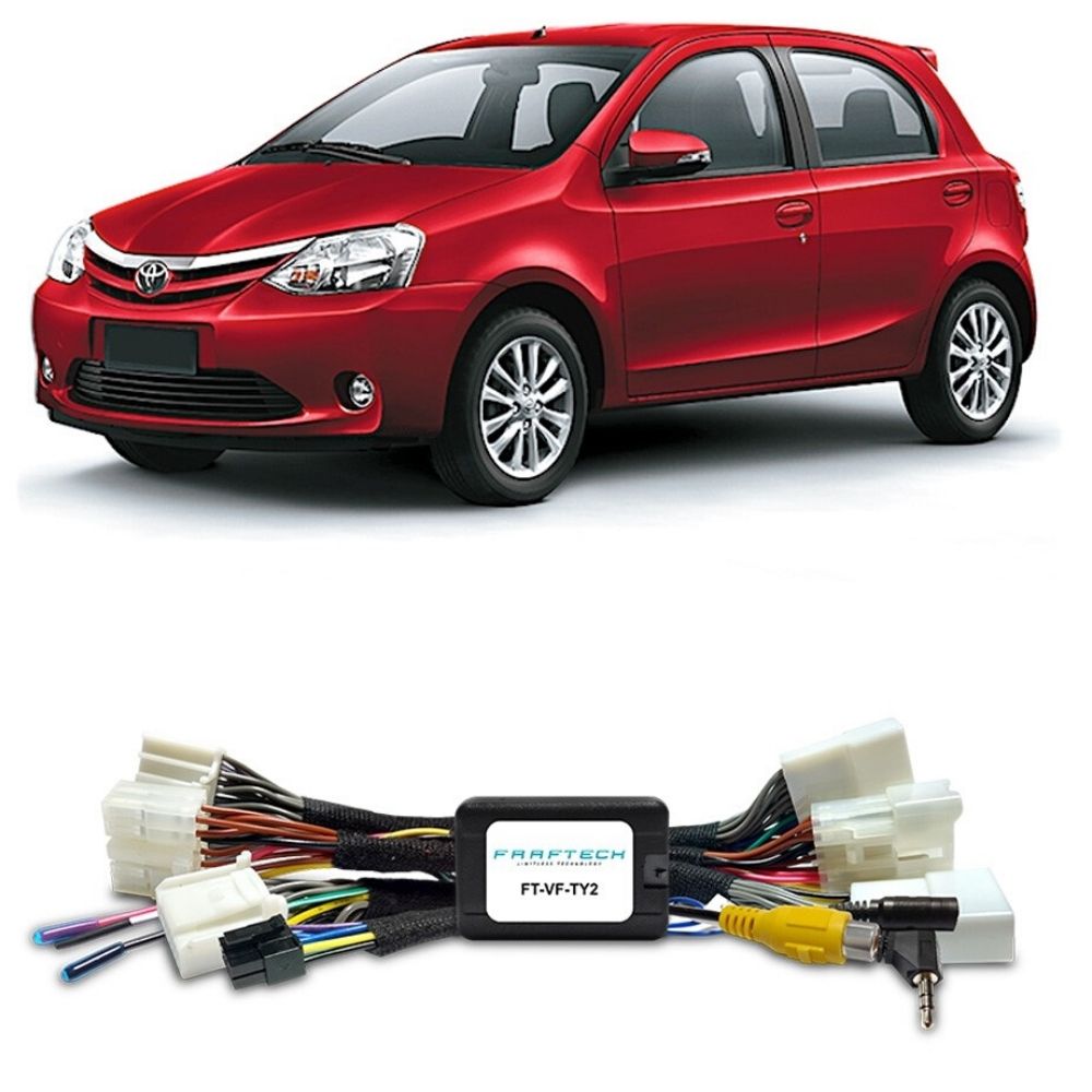 COMP Interface de Video Toyota Etios 2016 até 2019 + Câmera de Ré Pro Line Borboleta Roadstar RS220B FT-VF-TY2  Faaftech