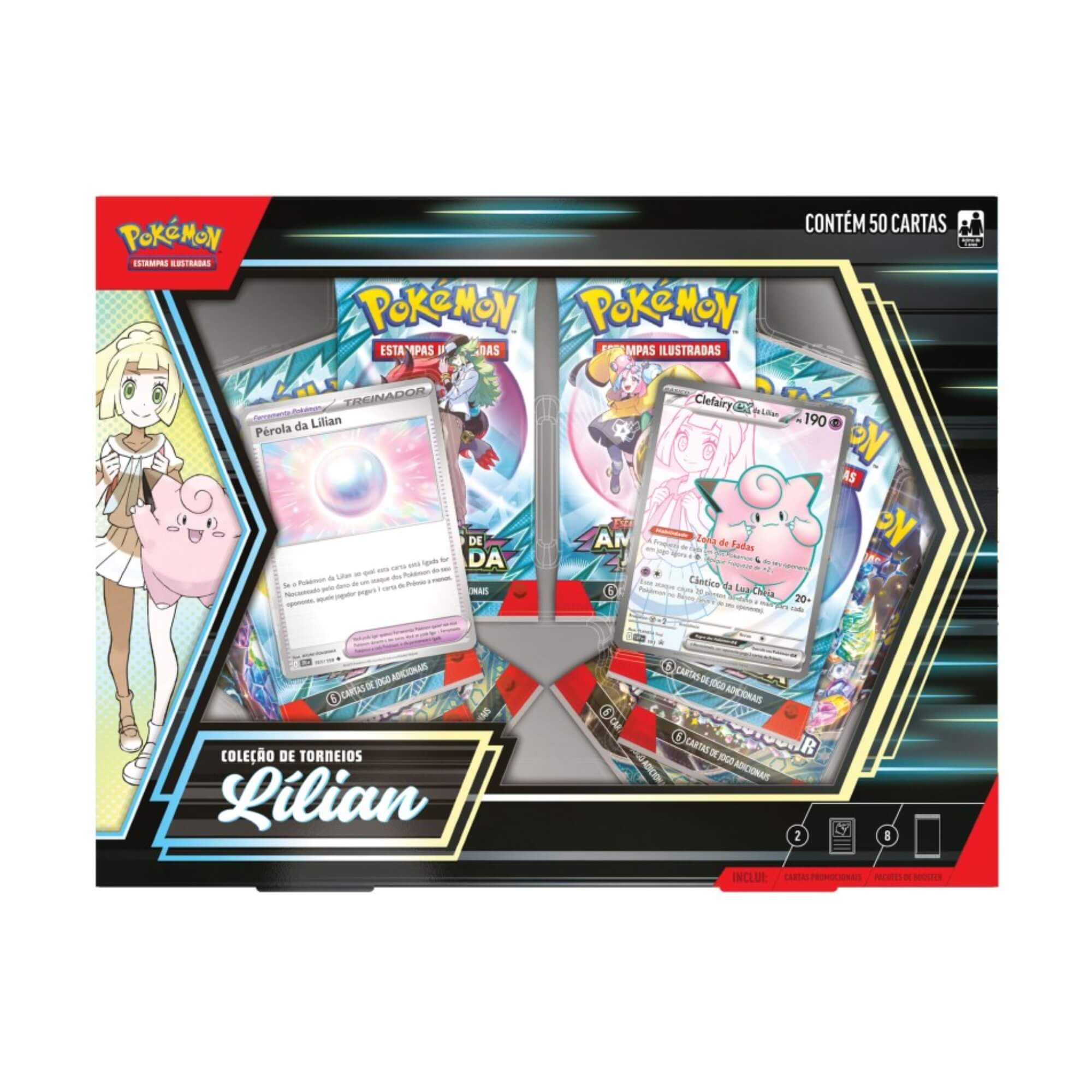 Box Pokemon Coleção de Torneios Lilian Clefairy EX Copag - 35248