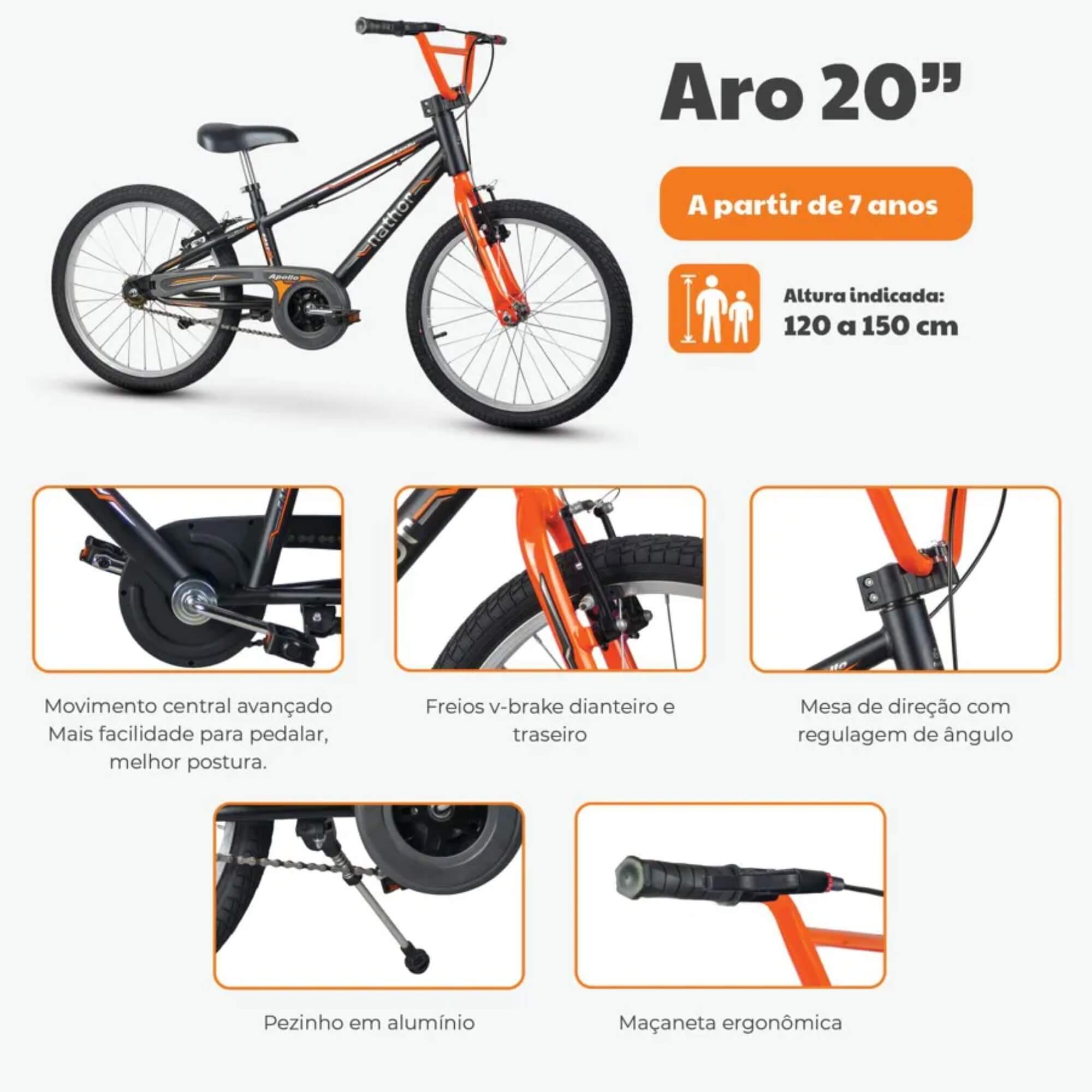 Bicicleta Infantil Aro 20" Barbie Mattel cor Rosa e Azul Nathor - 101370160001