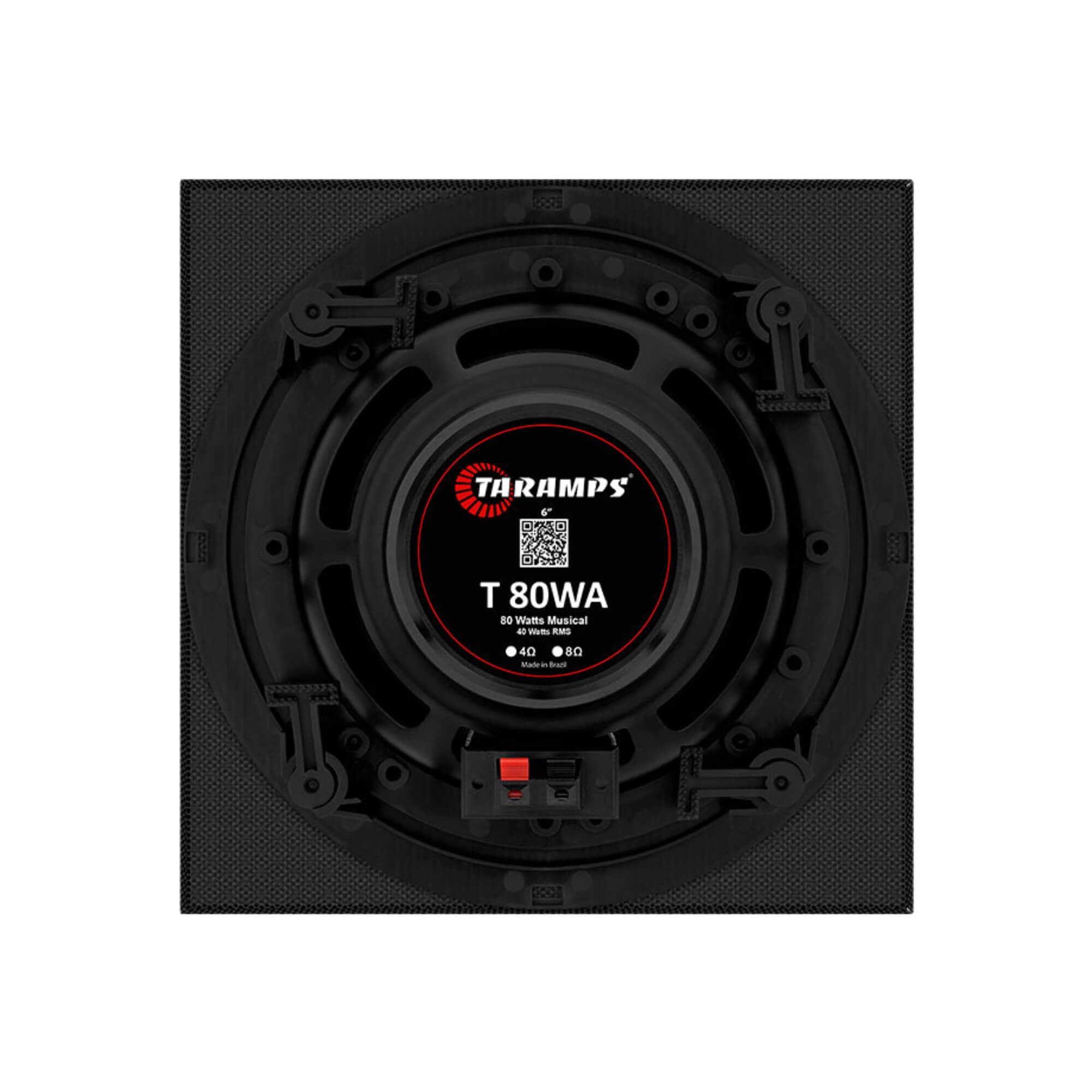 Par de Arandelas 6" polegadas 80W 4 Ohms na cor Preta Taramps - 902291