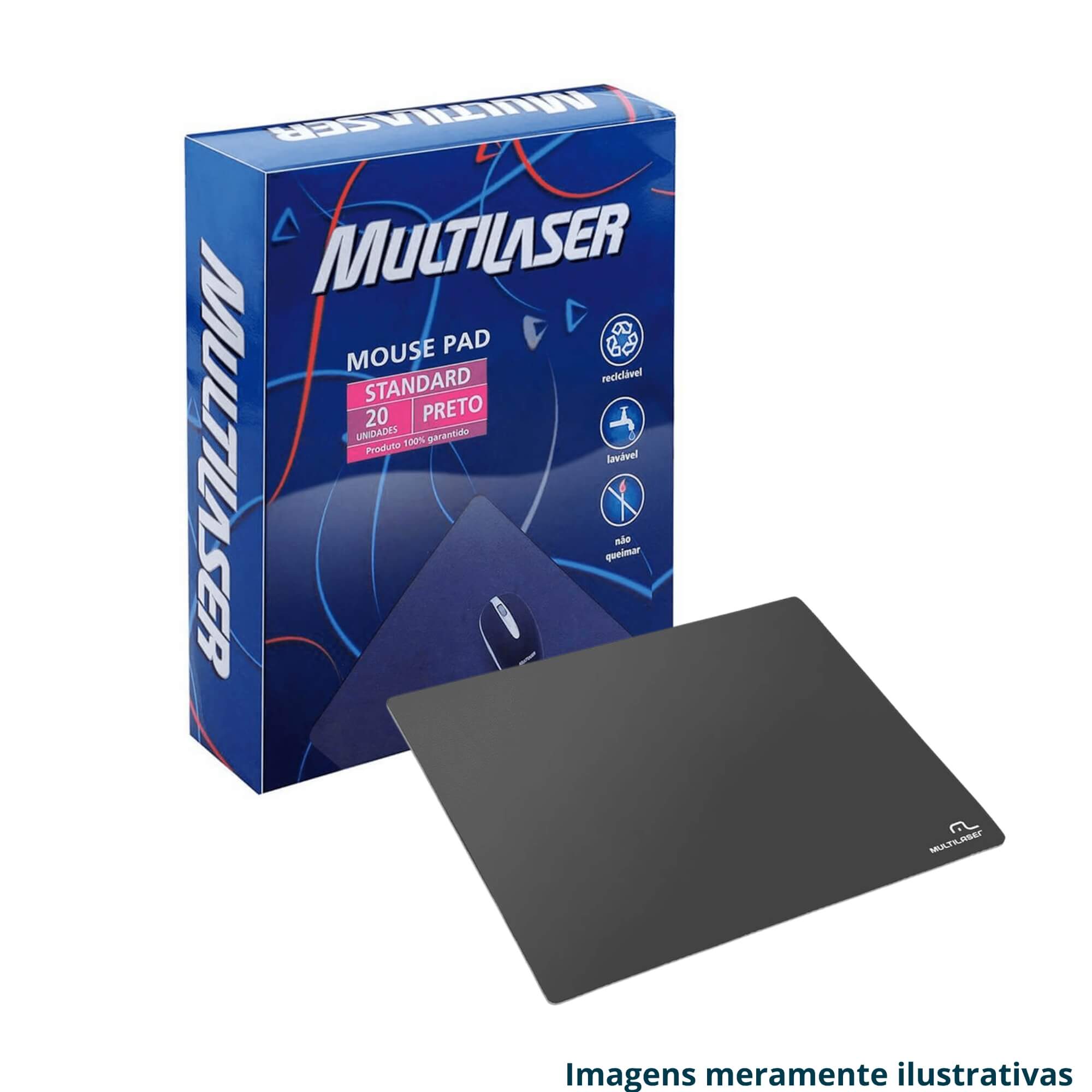 COMP Kit Base para Notebook 14" + Mouse Gamer LED c/ Fio 2400 Dpi RGB + Mousepad