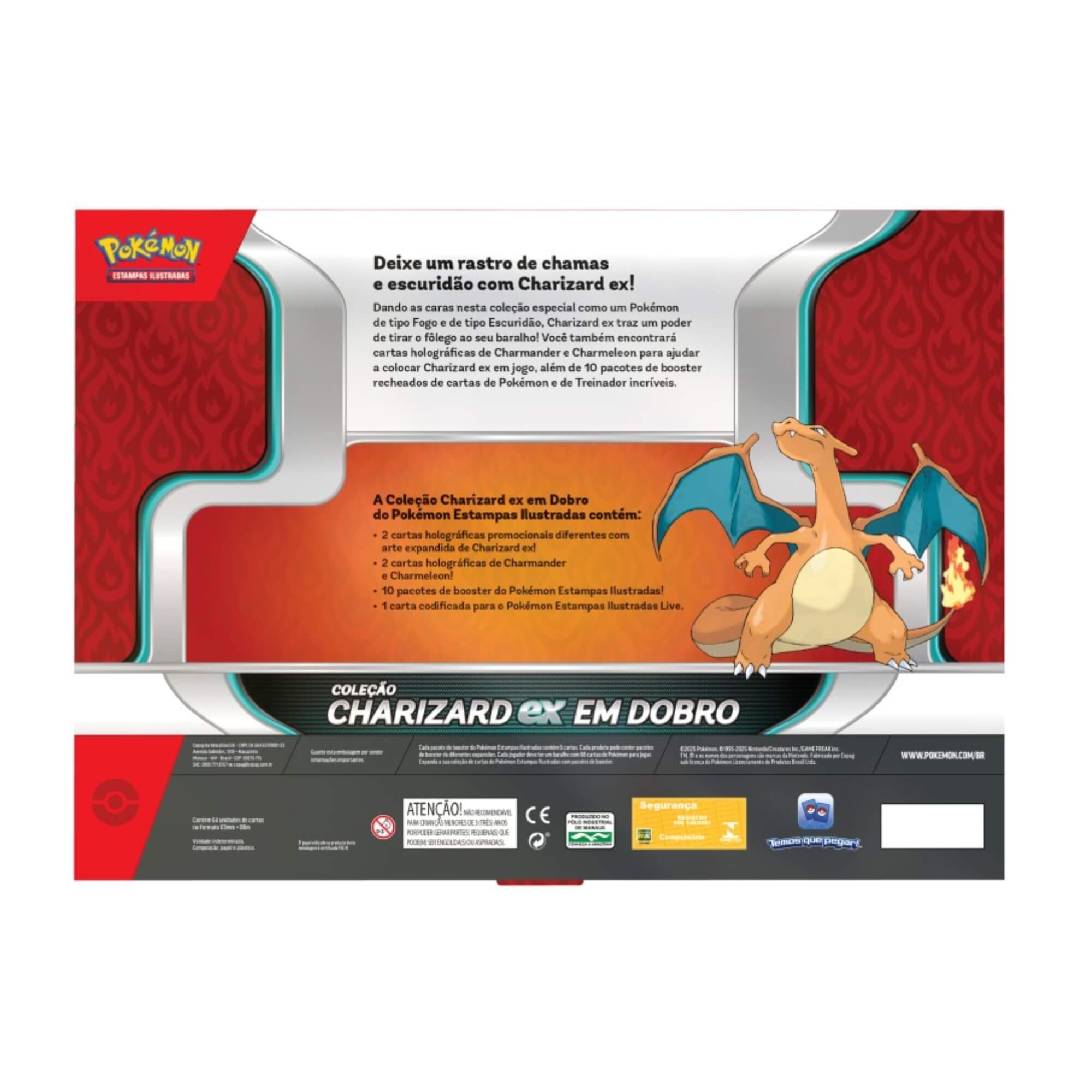 Box Pokemon Coleção Charizard EX em Dobro Copag - 35582