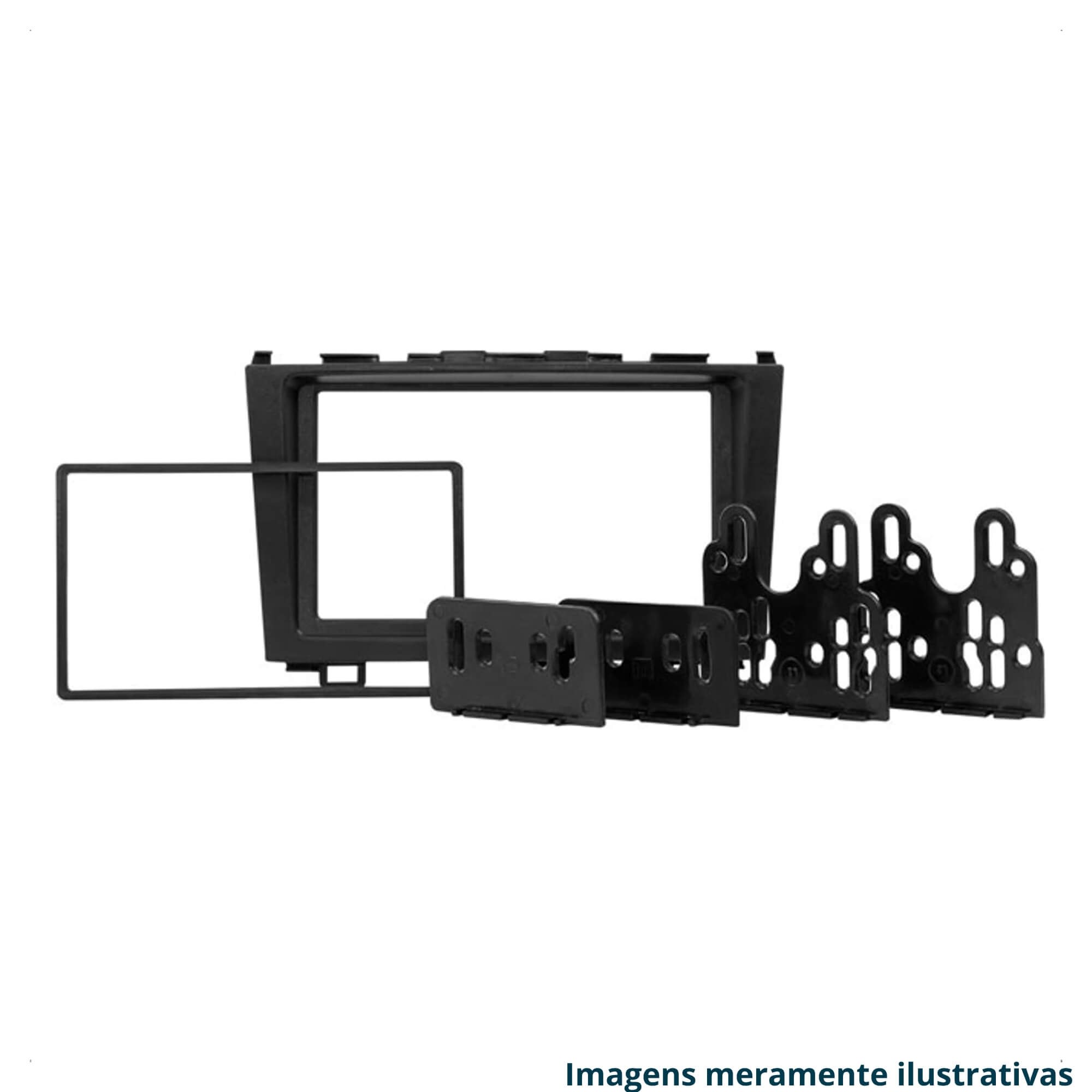 COMP Kit Honda CRV 2009/2011 Multimidia 7" 2+32GB + Câmera de Ré + Moldura + Kit Chicote e Antena