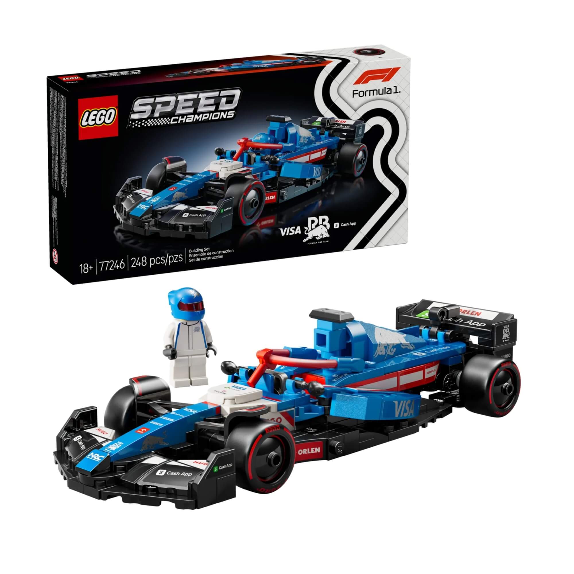 LEGO Speed Champions - Visa Cash App RB VCARB 01 F1 248 Peças - 4111177246