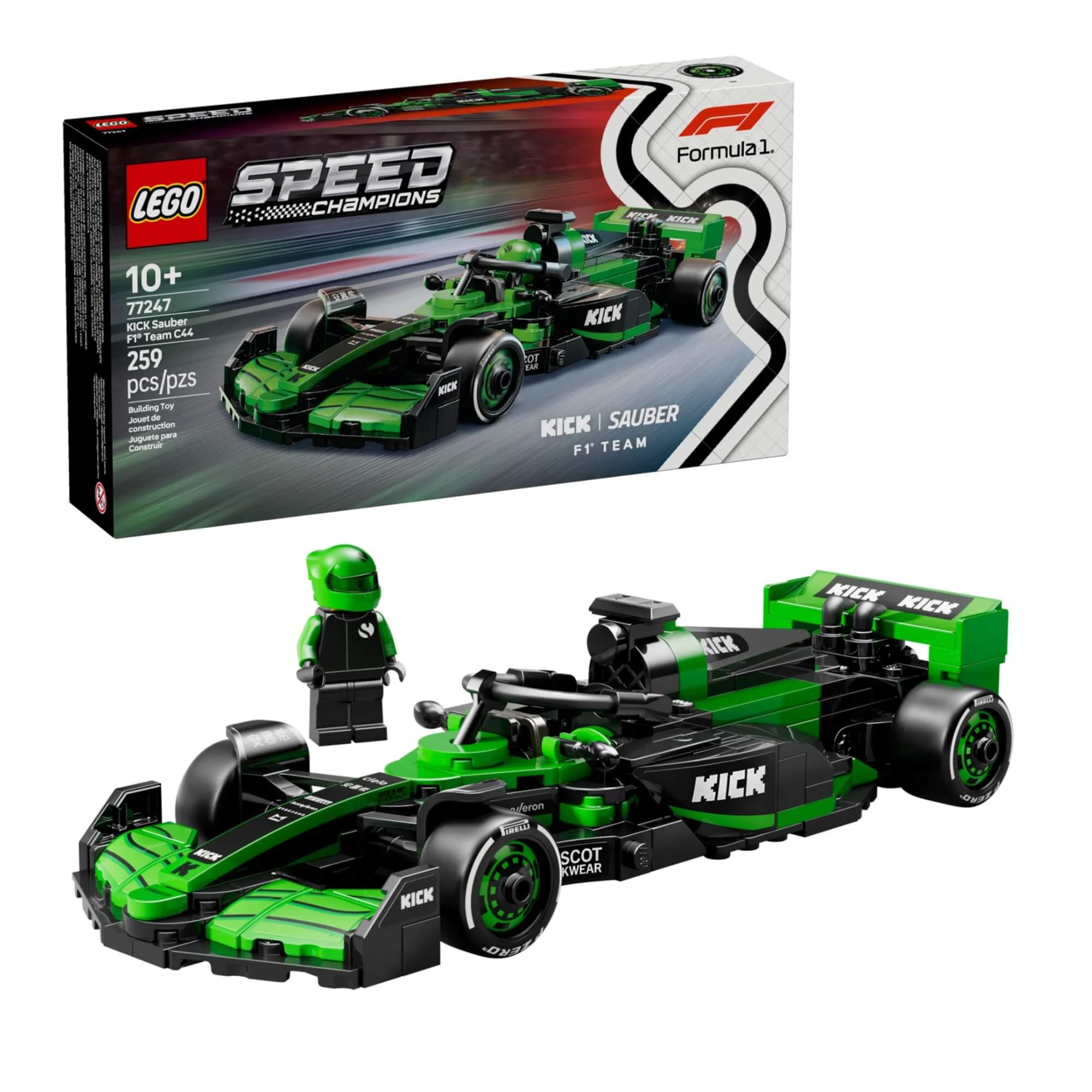 LEGO Blocos de Montar Speed Champions - KICK Sauber F1 Team C44 259 Peças - 4111177247