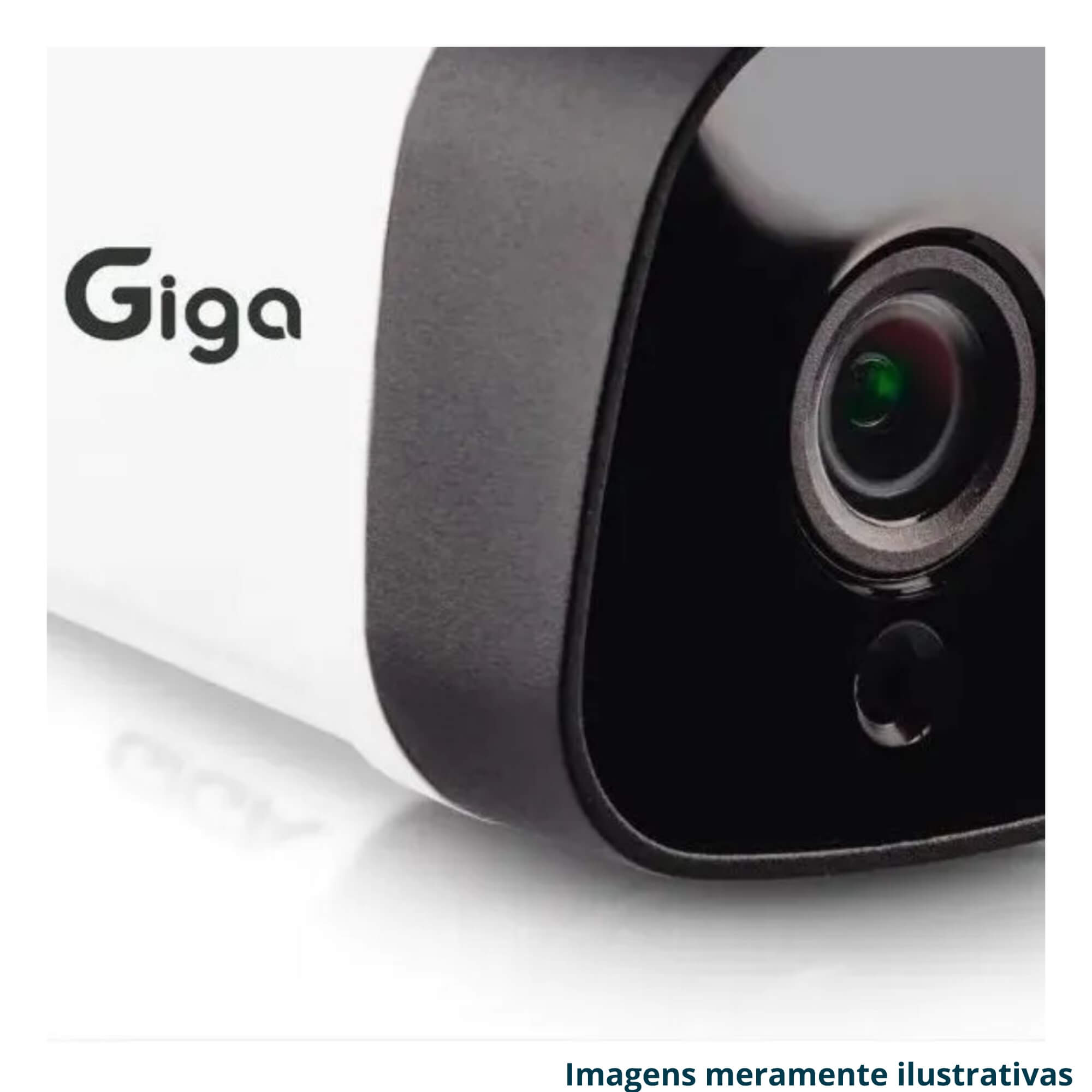 COMP Kit c/ 2 Câmera de Segurança IP Bullet Metal POE 5 MP Infravermelho 30M DWDR Sensor GIGA GS0374