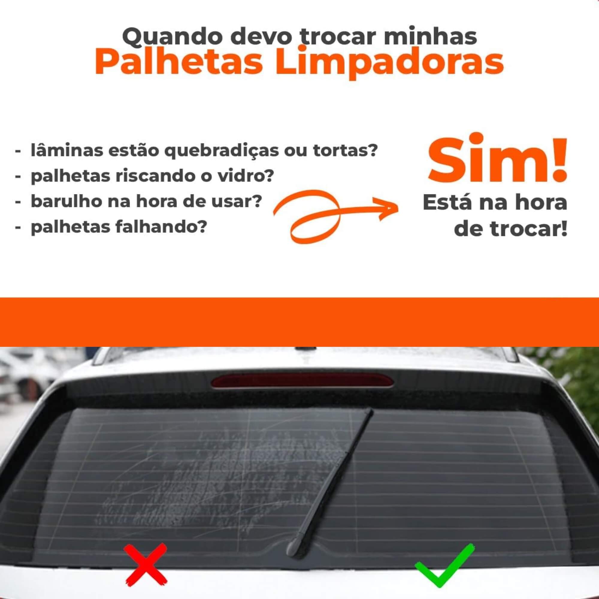 Palheta Traseira Carenada Multi Encaixes 10" Pol para T-Cross 2024 a 2026 Overvision - TC10