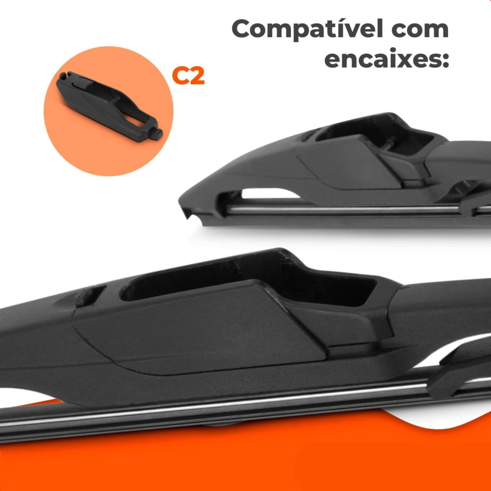 Palheta Limpadora Traseira Carenada 12" Polegadas Trailblazer 2020 a 2025 Overvision - TC12
