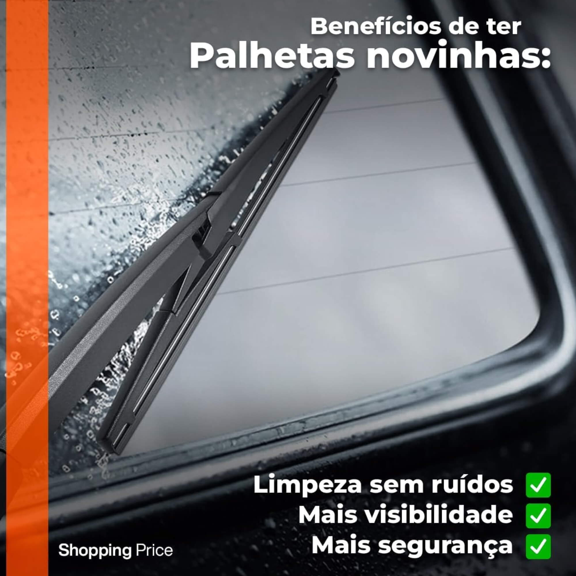 Palheta Limpadora Traseira Carenada 12" Polegadas Trailblazer 2020 a 2025 Overvision - TC12