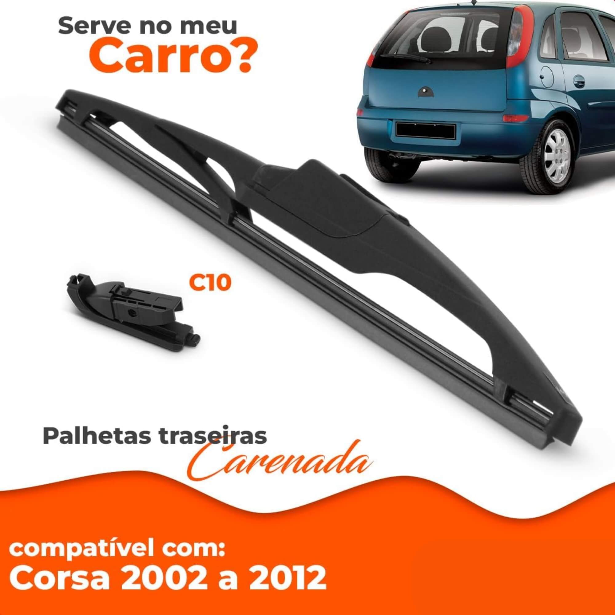 Palheta Traseira Carenada Limpadora de Para-Brisa 15" Polegadas Corsa 2002 a 2012 Overvision - TC15