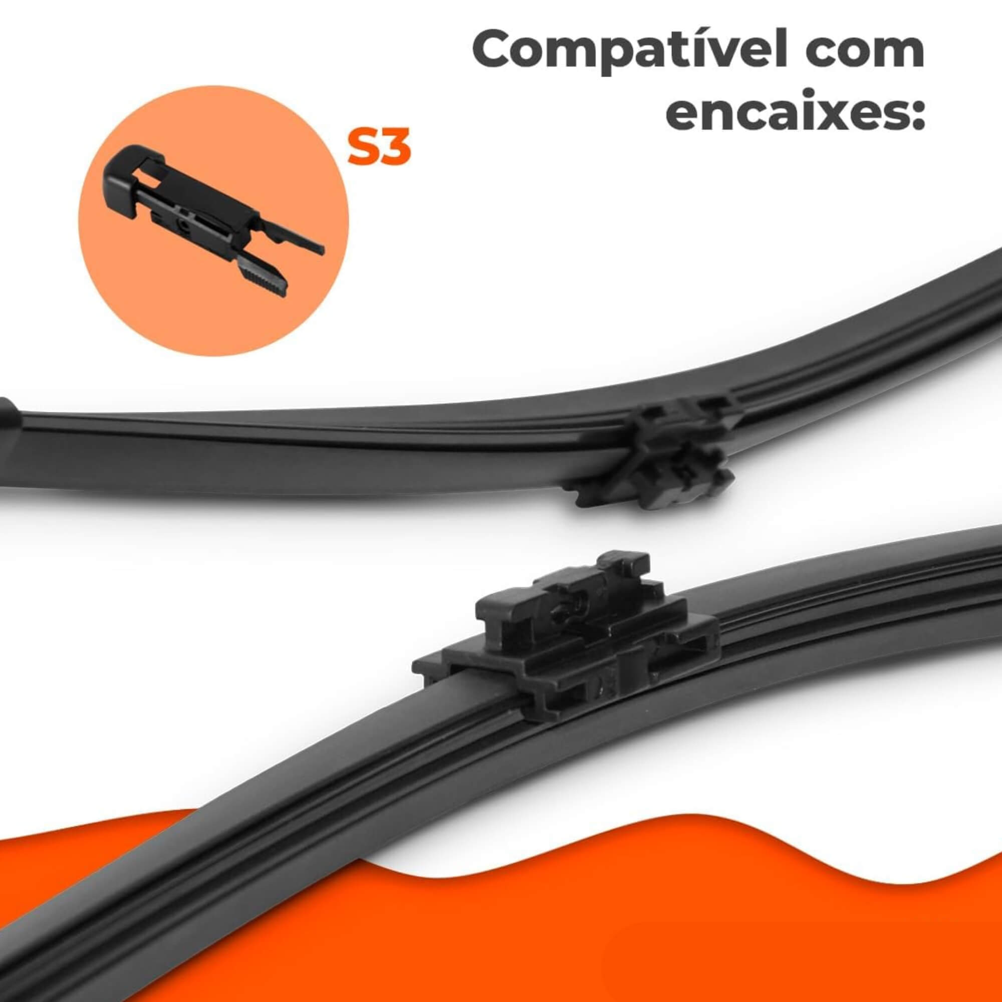 Palheta Traseira Slim Limpadora de Para-Brisa 14" Polegadas Macan 2014 a 2025 Overvision - TS14